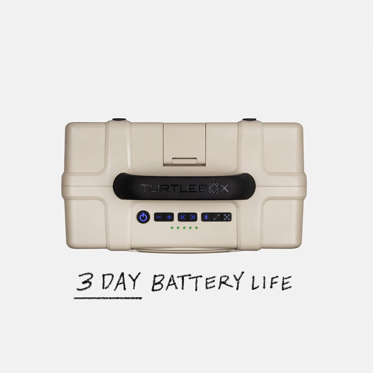 PARLANTE PORTÁTIL TURTLEBOX GRANDE BLUETOOTH IMPERMEABLE COLOR TAN - 4