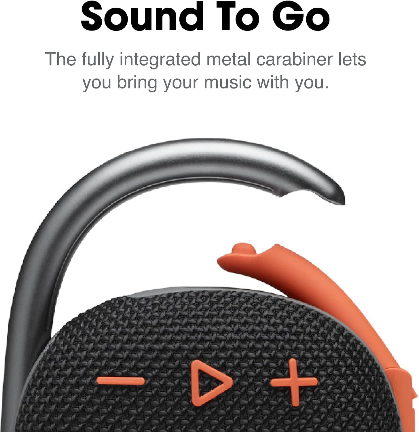 PARLANTE PORTÁTIL JBL CLIP 4 NEGRO NARANJA BLUETOOTH 5.1 - 3
