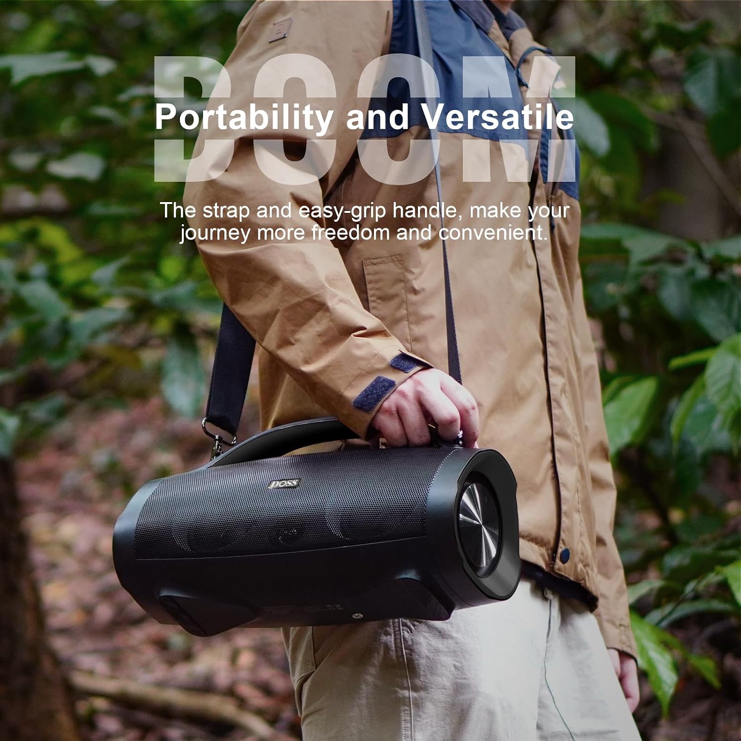 PARLANTE PORTÁTIL DOSS EXTREME BOOM+ BLUETOOTH 100W NEGRO - 5