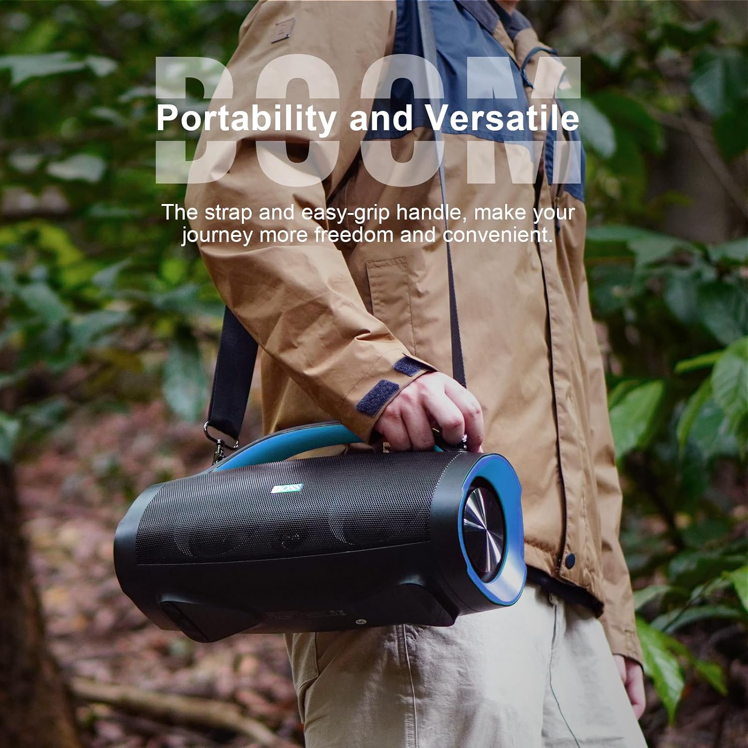 PARLANTE PORTÁTIL DOSS EXTREME BOOM PRO 100W AZUL - 4