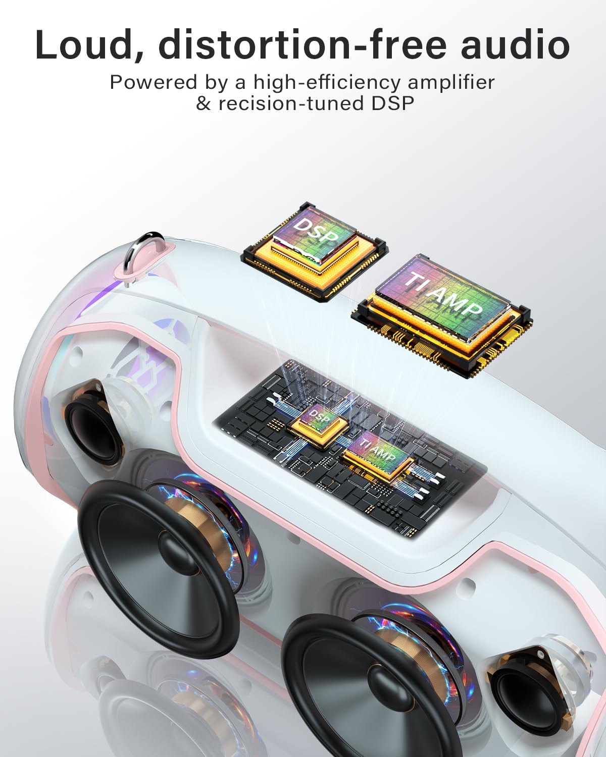 PARLANTE BLUETOOTH VUOPAX 200W PEAK PORTÁTIL CON BASS BOOST - 4