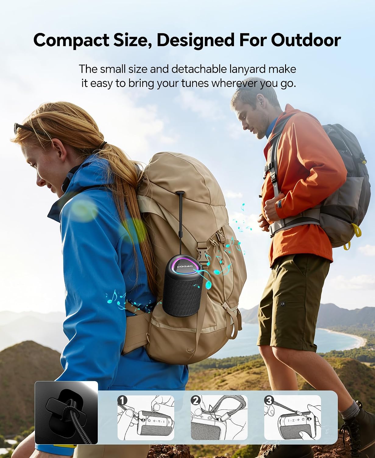 PARLANTE PORTÁTIL BLUETOOTH CHIFENCHY PULSESOUND IMPERMEABLE 15W - 4