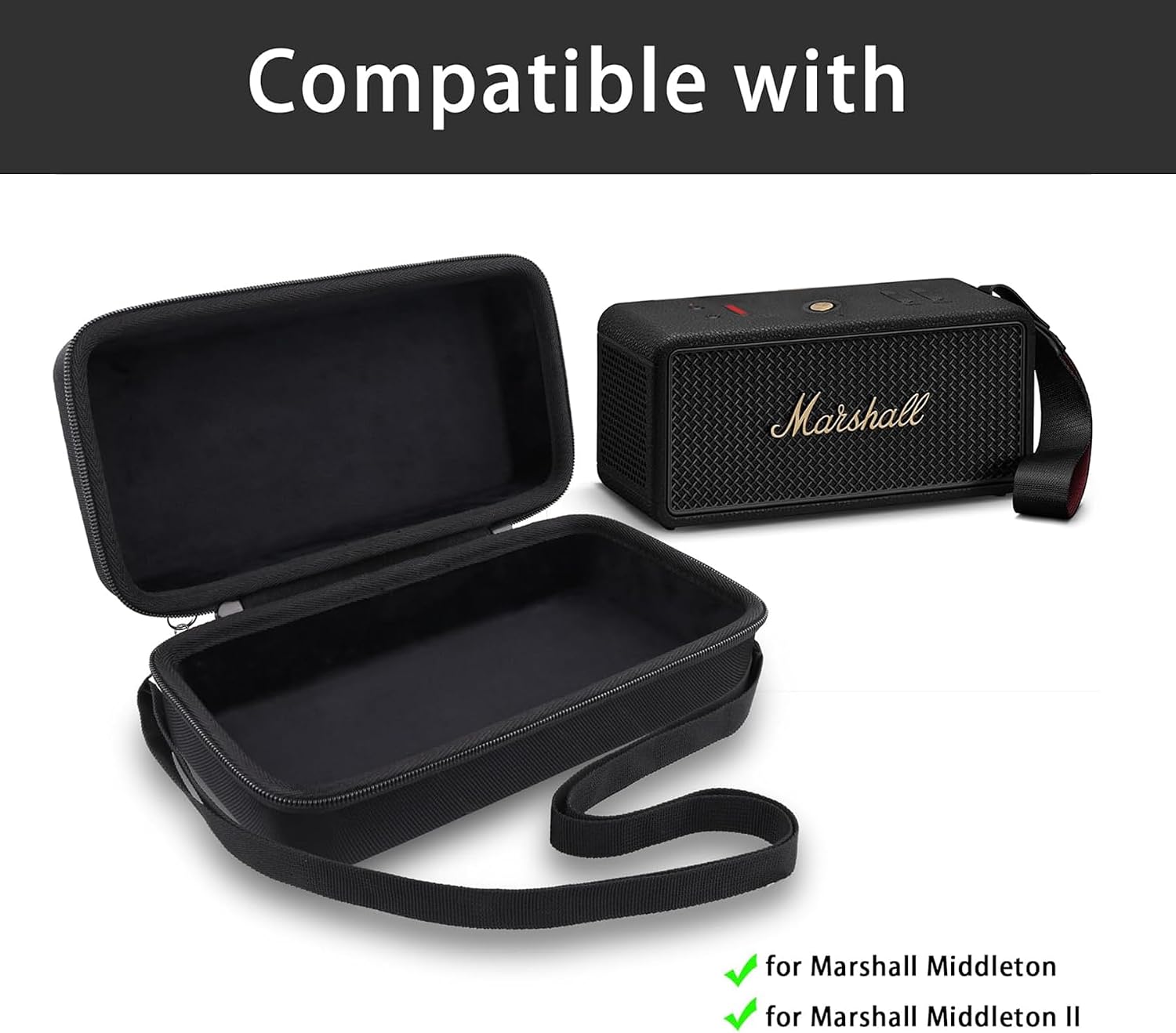ESTUCHE PARA PARLANTE MARSHALL MIDDLETON/MIDDLETON II AENLLOSI NEGRO - 2