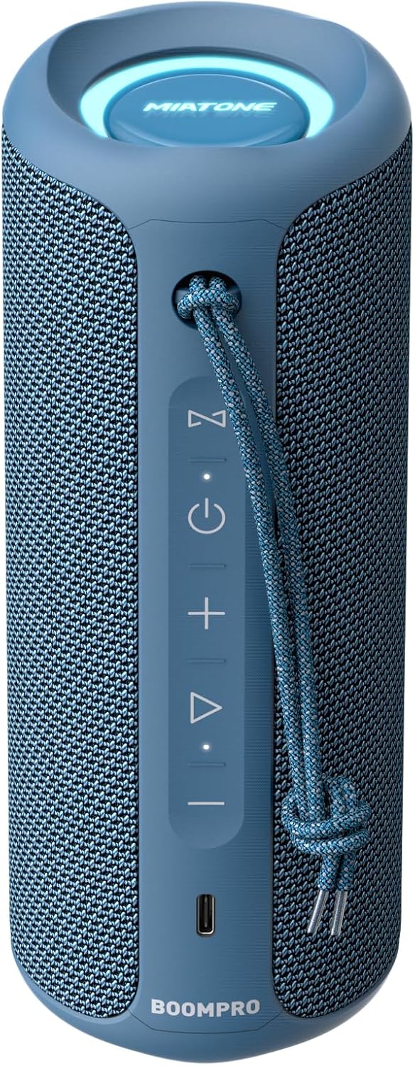 PARLANTE BLUETOOTH MIATONE BOOMPRO 36W AZUL - 1
