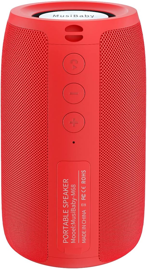 PARLANTE PORTÁTIL MUSIBABY M68 ROJO RECARGABLE - 1