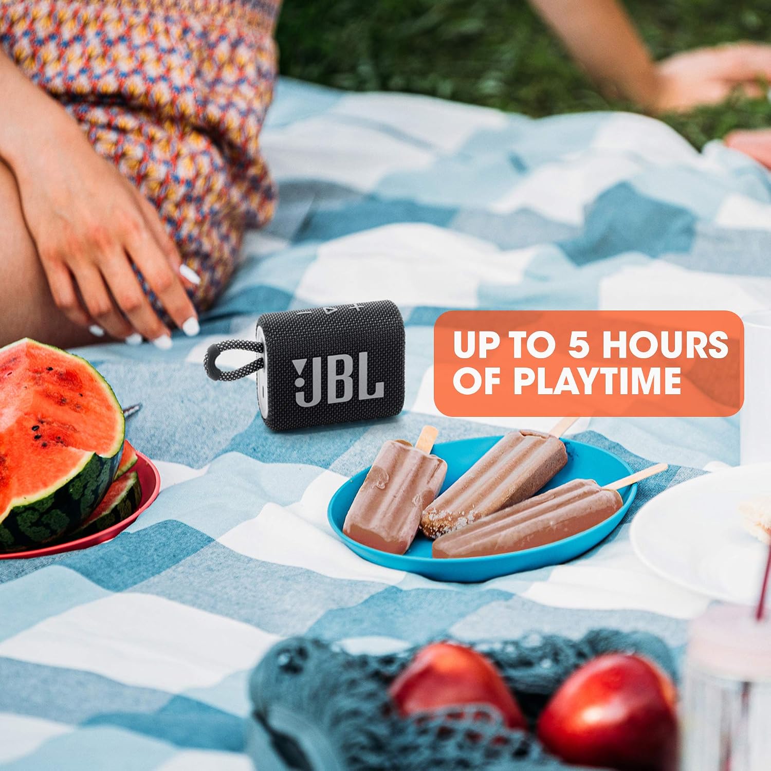 PARLANTE PORTÁTIL JBL GO 3 BLUETOOTH CAMUFLADO - 4