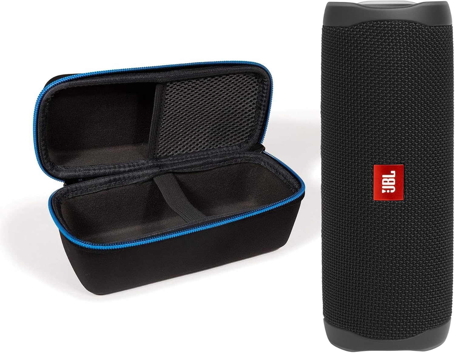 PARLANTE PORTÁTIL JBL FLIP 5 NEGRO CON ESTUCHE PROTECTOR DIVVI! - 1