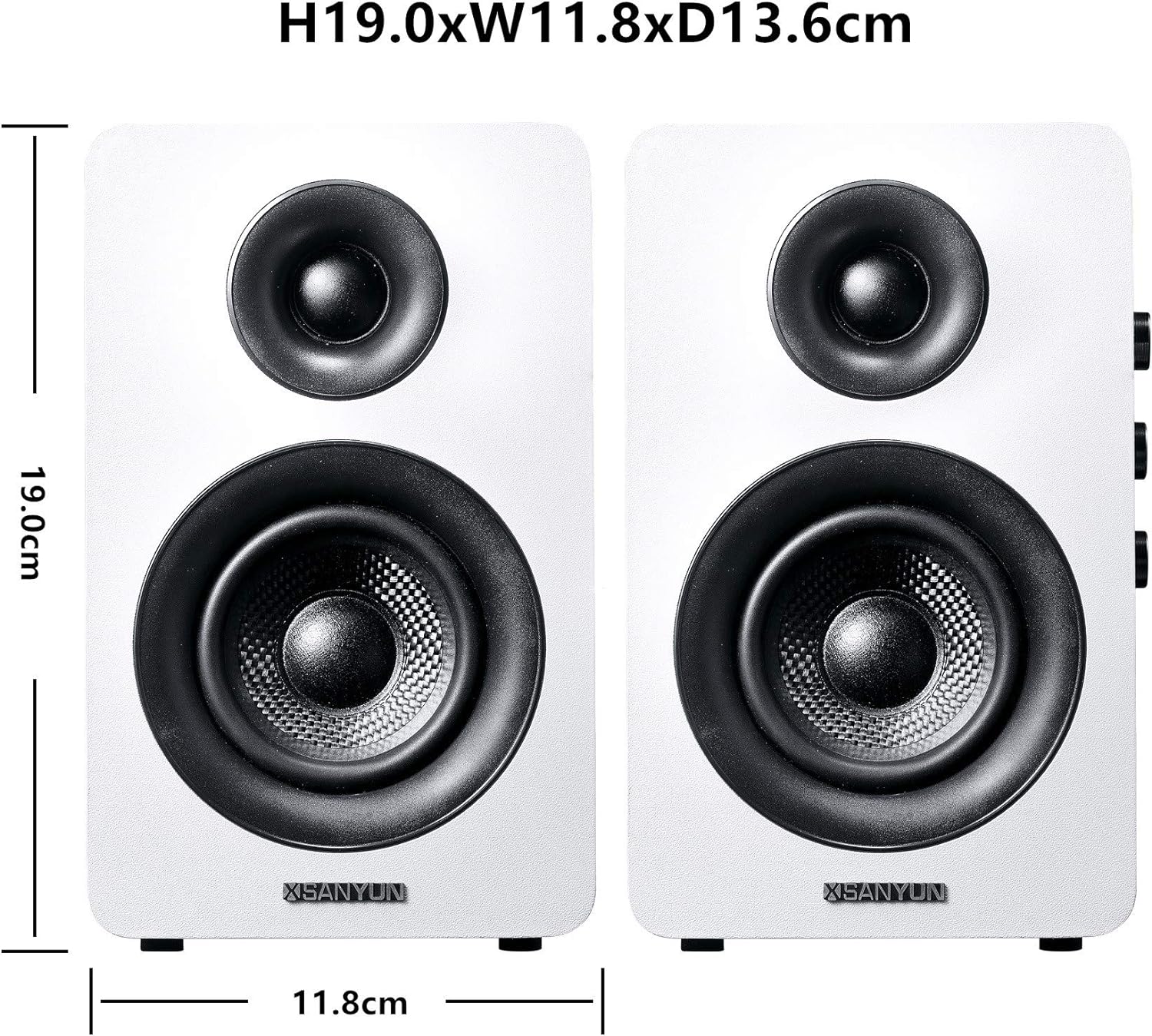 PARLANTES SANYUN SW208 3' BLUETOOTH 5.0 ACTIVOS CON DAC 24BIT - 2