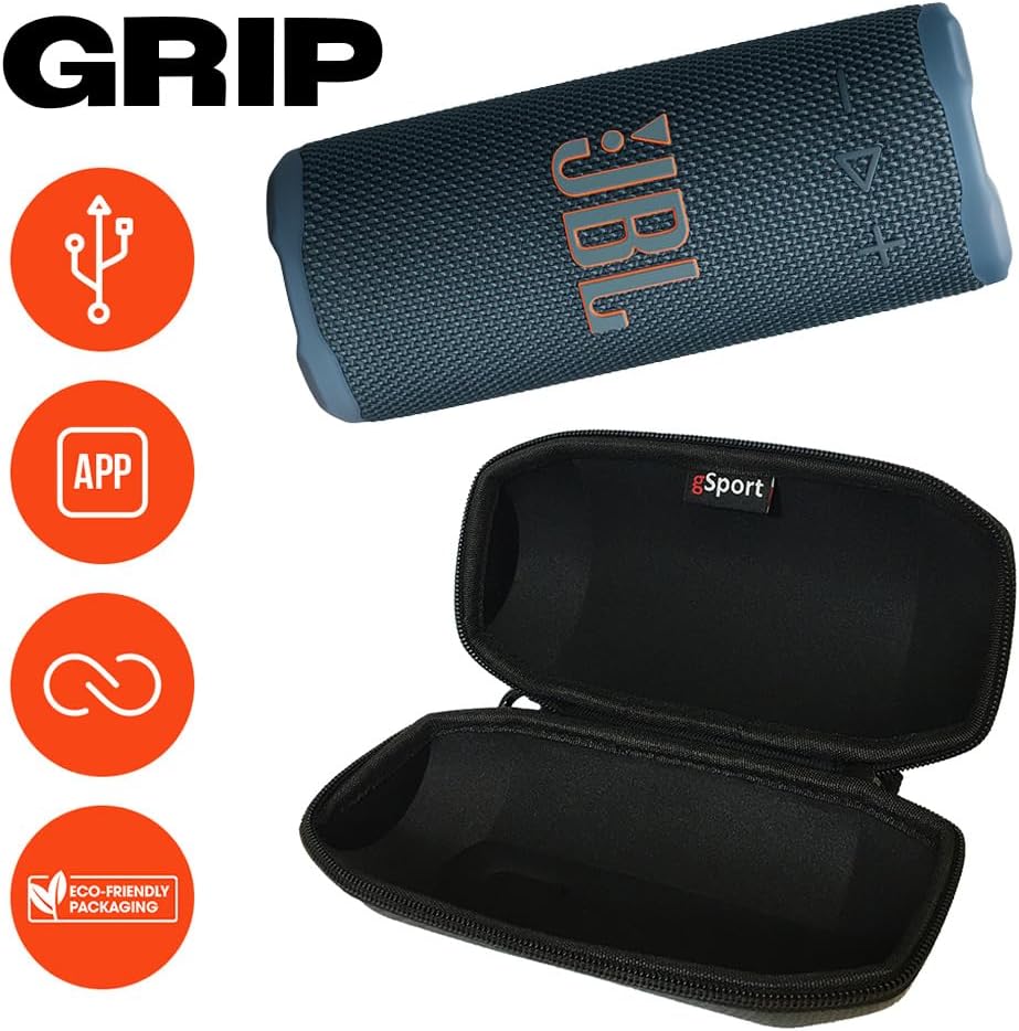 PARLANTE PORTÁTIL JBL GRIP BLUETOOTH CON ESTUCHE GSPORT AZUL - 2