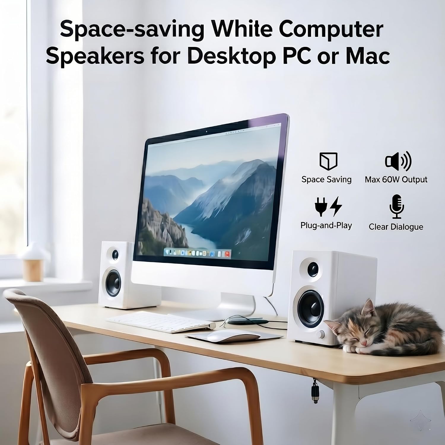 PARLANTES DE COMPUTADORA NSY AUDIO MODELO UL0DLY0001 BLANCO - 4