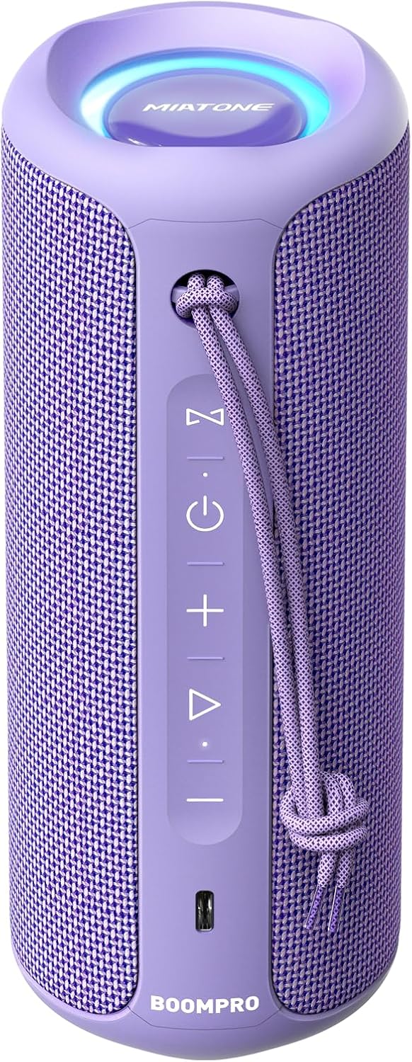 PARLANTE BLUETOOTH MIATONE BOOMPRO 36W MORADO - 1
