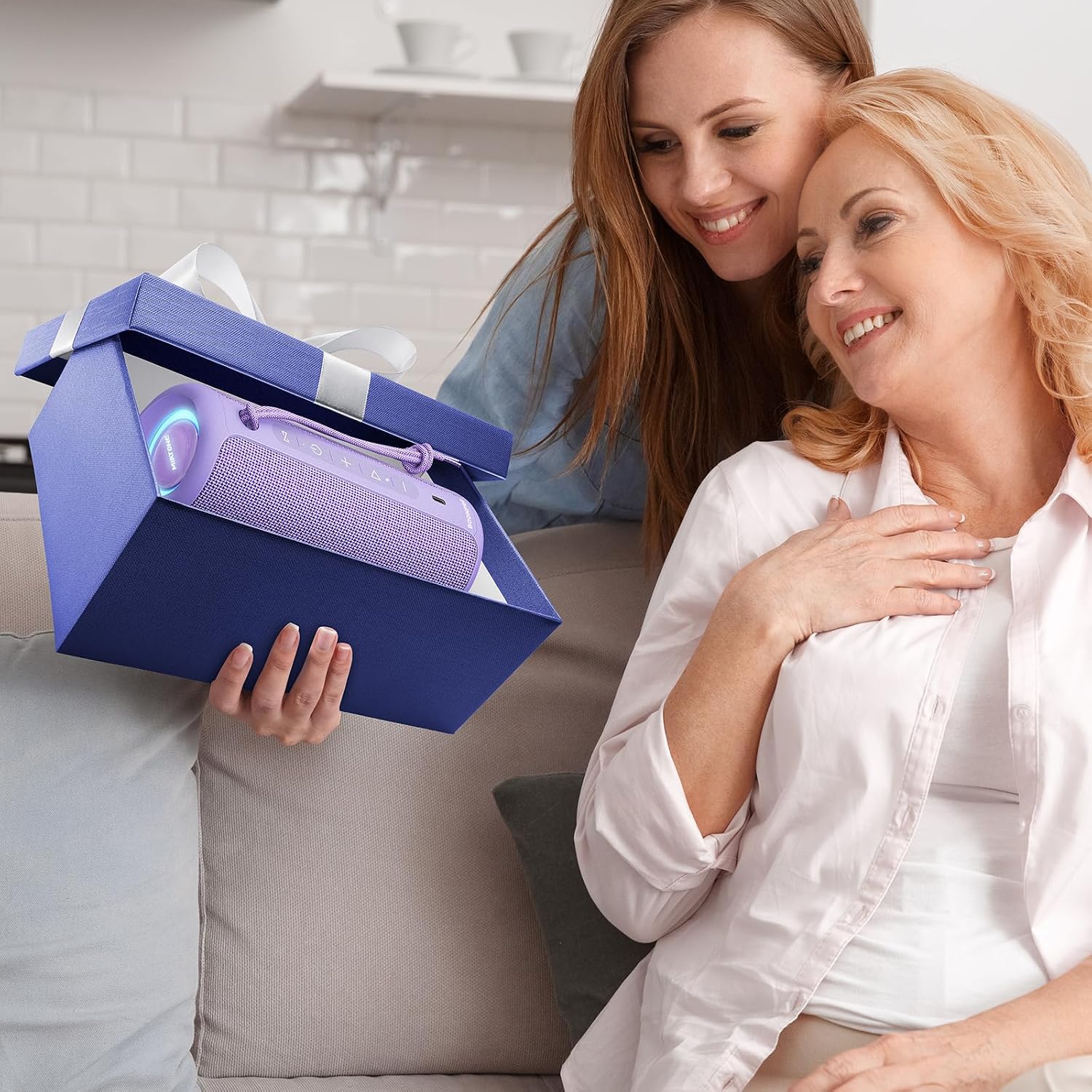 PARLANTE BLUETOOTH MIATONE BOOMPRO 36W MORADO - 4