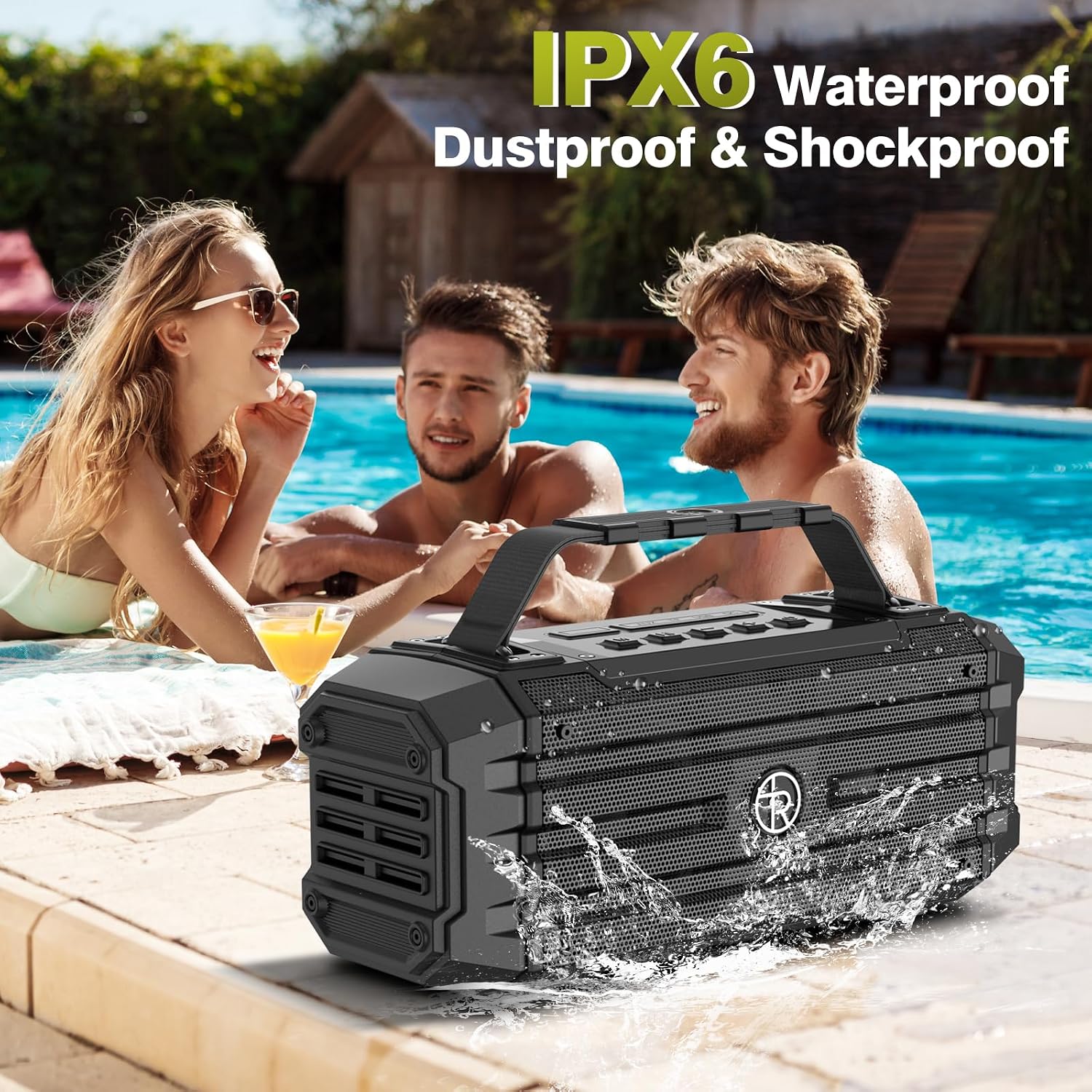 PARLANTE BLUETOOTH TOMPROAD K30 80W RMS 120W PEAK NEGRO - 3
