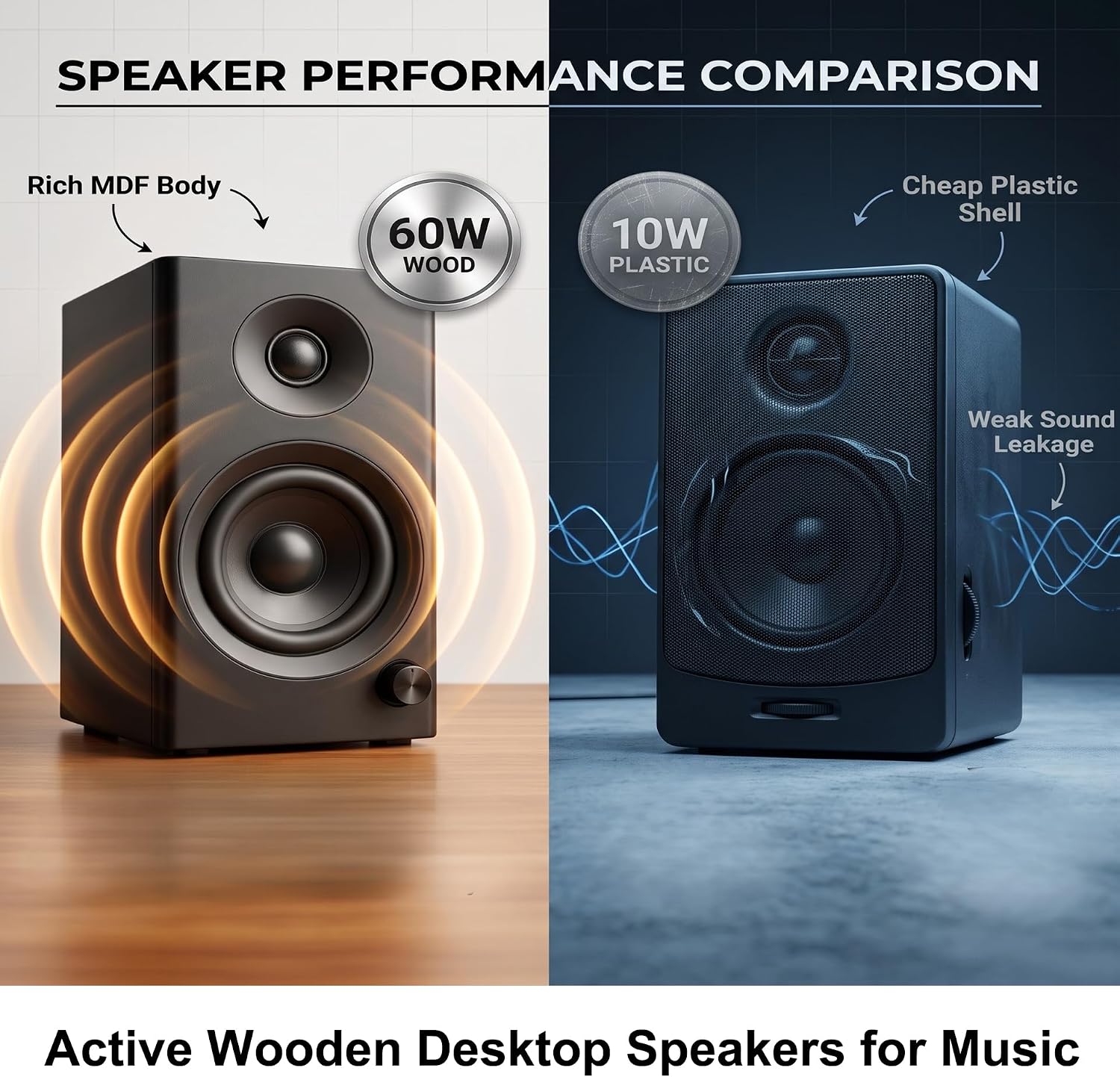 PARLANTES ACTIVOS PARA PC NSY AUDIO 60W BLUETOOTH NEGRO - 3