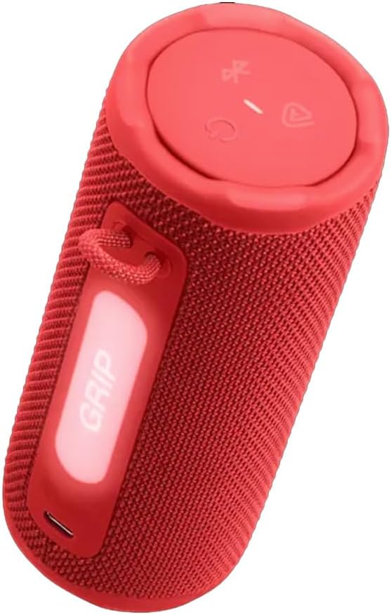 PARLANTE PORTÁTIL JBL GRIP BLUETOOTH CON ESTUCHE GSPORT FIBRA DE CARBONO ROJO - 4