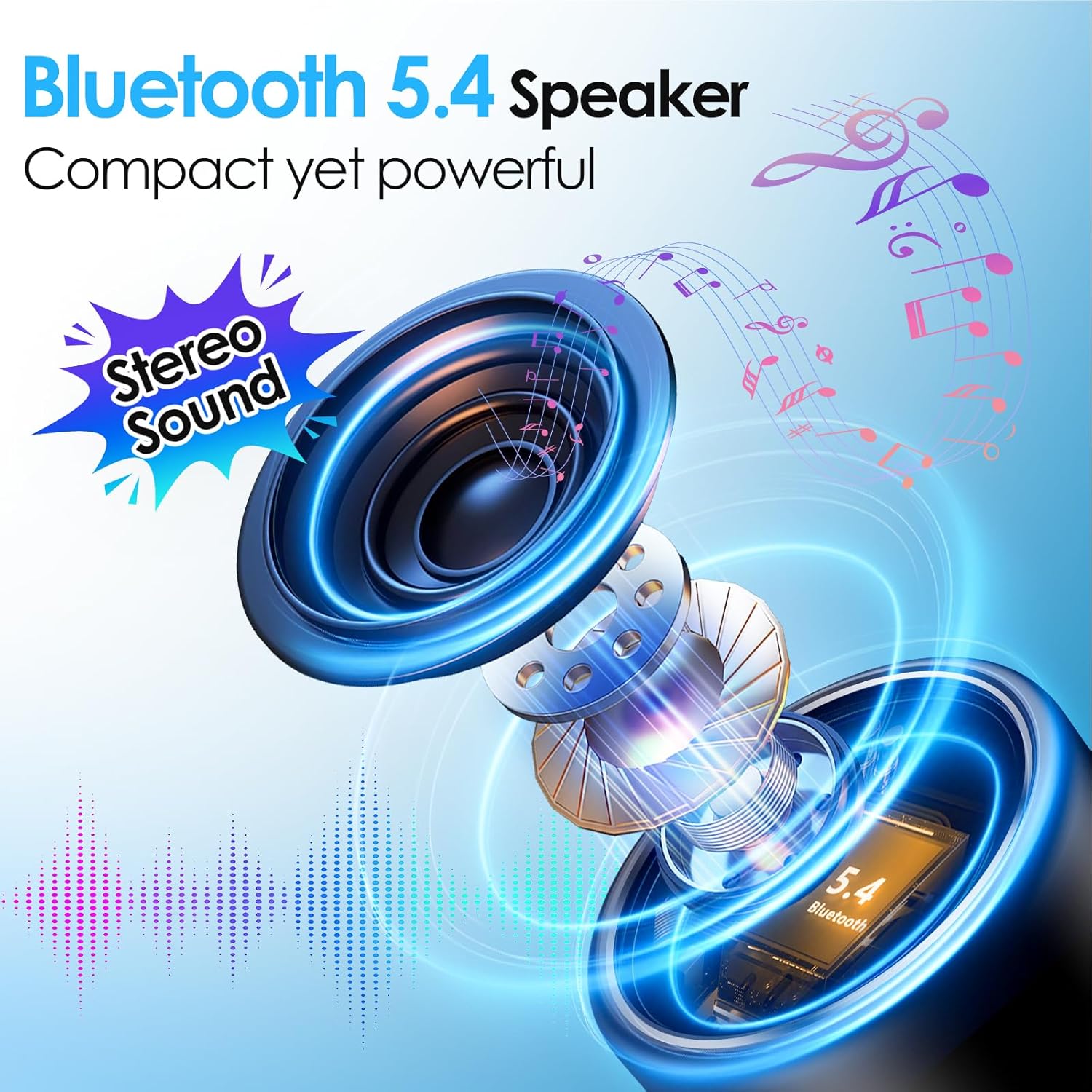 PARLANTE PORTÁTIL BLUETOOTH KERANSEAN E09 NEGRO - 2