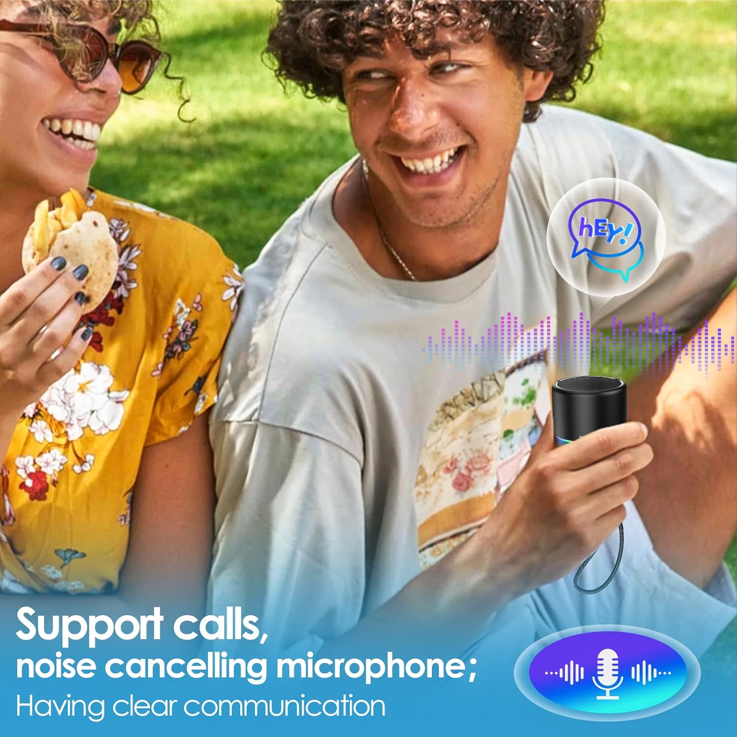 PARLANTE PORTÁTIL BLUETOOTH KERANSEAN E09 NEGRO - 4