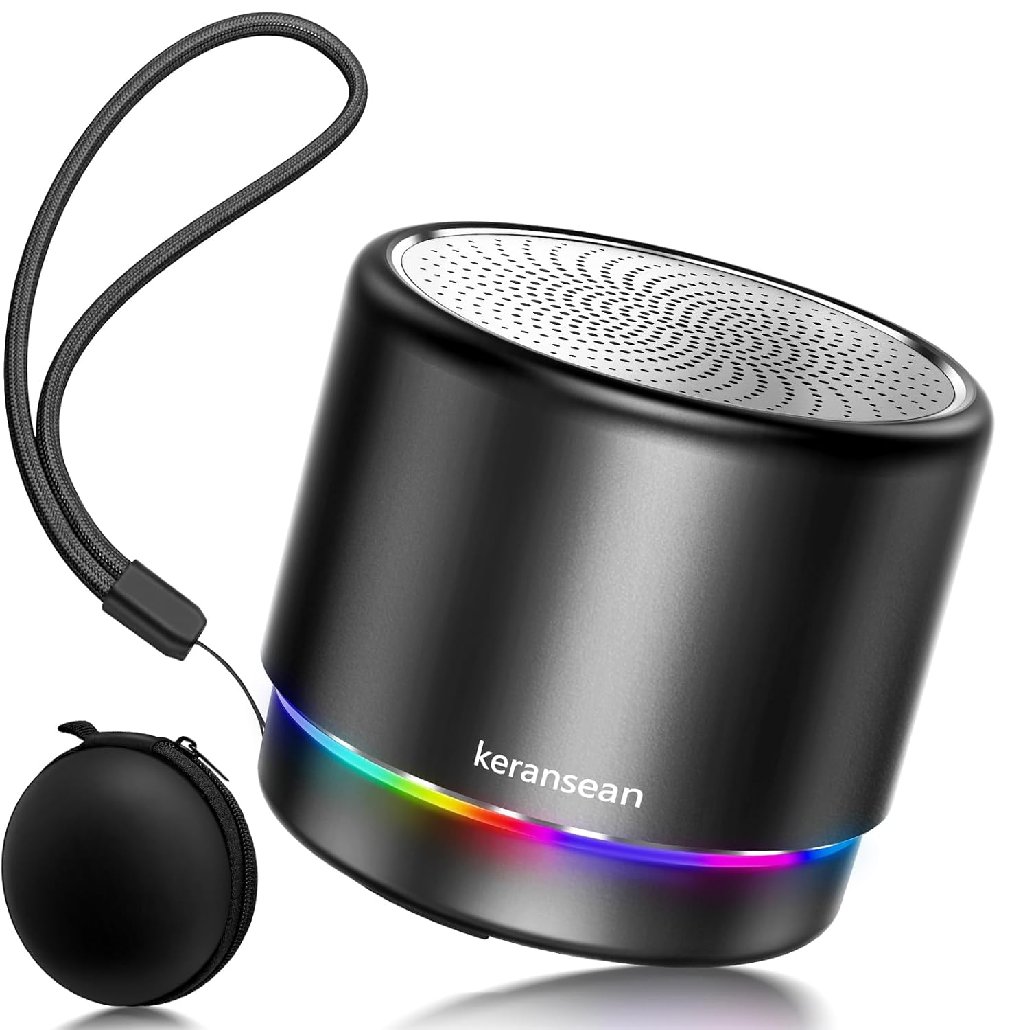 PARLANTE PORTÁTIL BLUETOOTH KERANSEAN MINI CON MICRÓFONO Y LUZ - 1