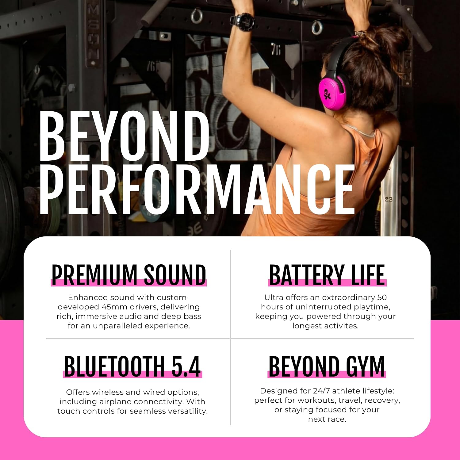 AUDÍFONOS OVER-EAR H2O AUDIO BETTY X RIPT ULTRA SPORT 50 HORAS BATERÍA - 4