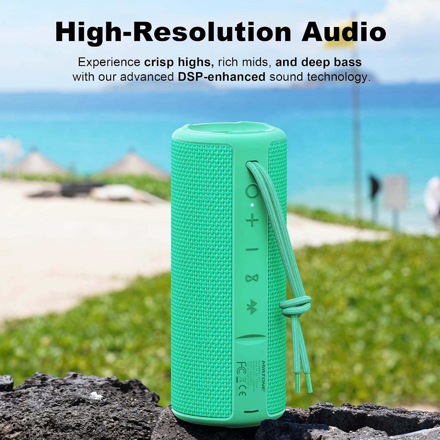 PARLANTE PORTÁTIL MIATONE BOOMBOX BLUETOOTH VERDE - 2