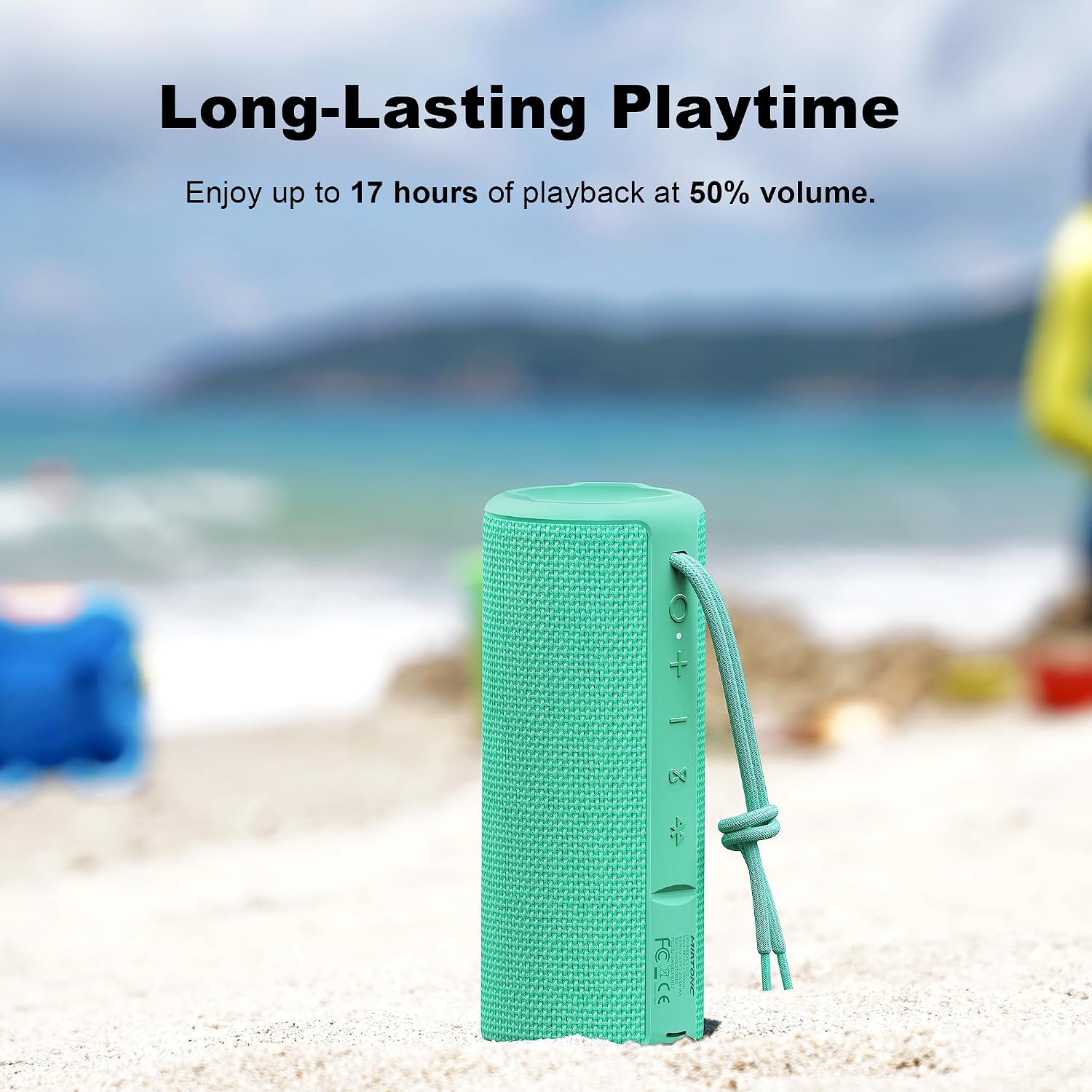 PARLANTE PORTÁTIL MIATONE BOOMBOX BLUETOOTH VERDE - 4