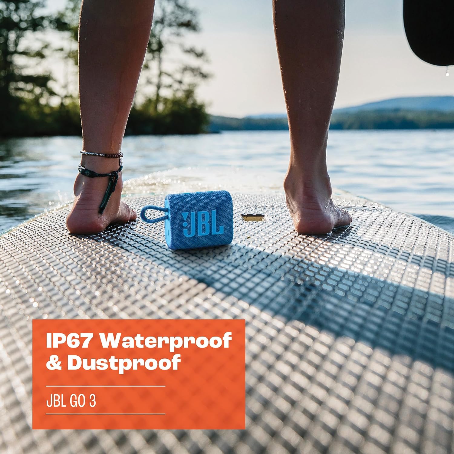 PARLANTE PORTÁTIL JBL GO 3 ECO BLUETOOTH BLANCO - 4