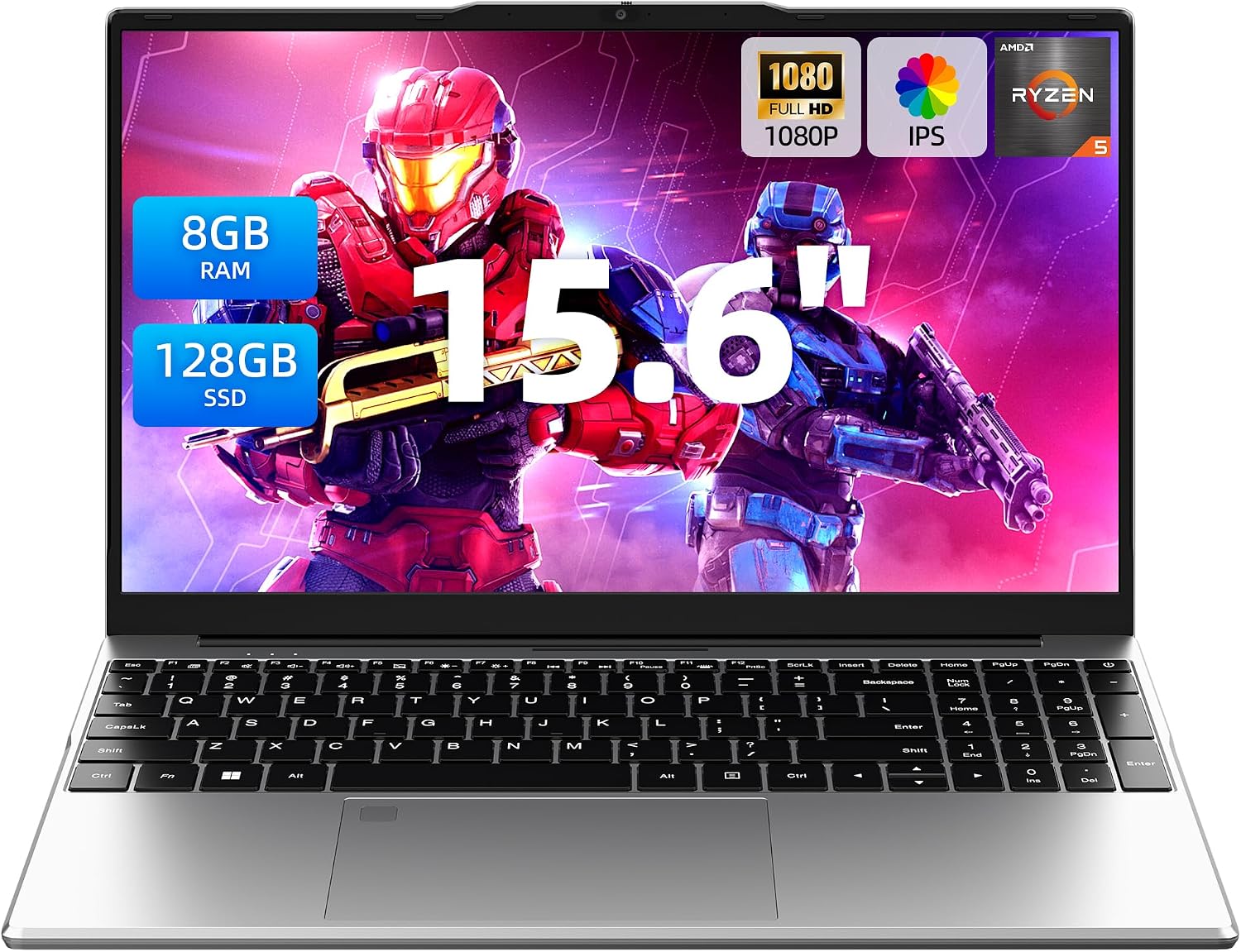 LAPTOP AURANT 15.6 PULGADAS AMD RYZEN 5 8GB RAM 128GB SSD WINDOWS 11 HOME - 1