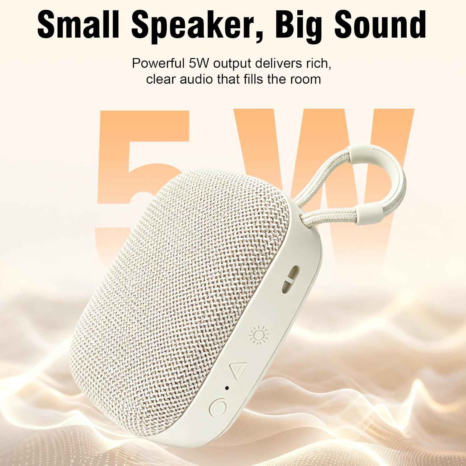 PARLANTE PORTÁTIL DEFUNC BEAT5 BLUETOOTH 6.0 5W BEIGE - 2