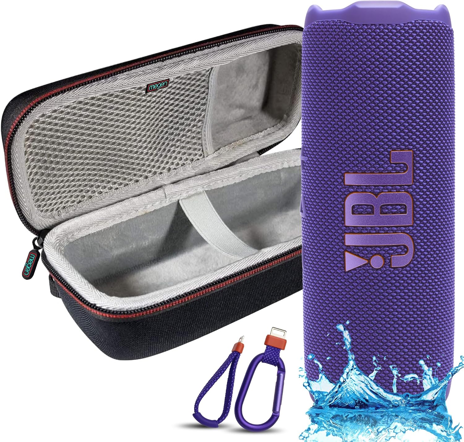 PARLANTE PORTÁTIL JBL FLIP 7 MORADO - 1