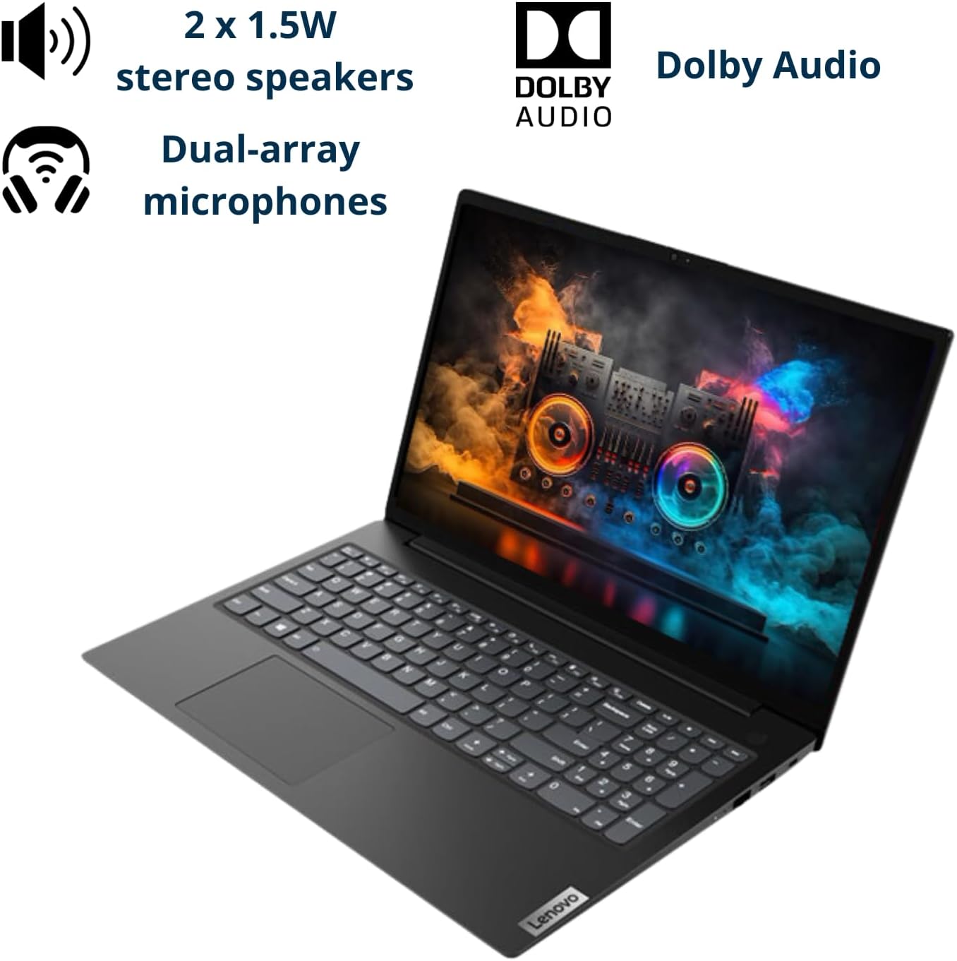 LAPTOP LENOVO V15 RYZEN 5 5500U 16GB RAM 2TB SSD 15.6' FHD WINDOWS 11 PRO - 2