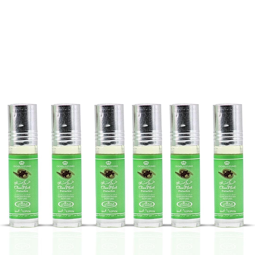 ACEITE PERFUME AL-REHAB CHOCO MUSK PISTACHIO 6ML PACK 6 - 1