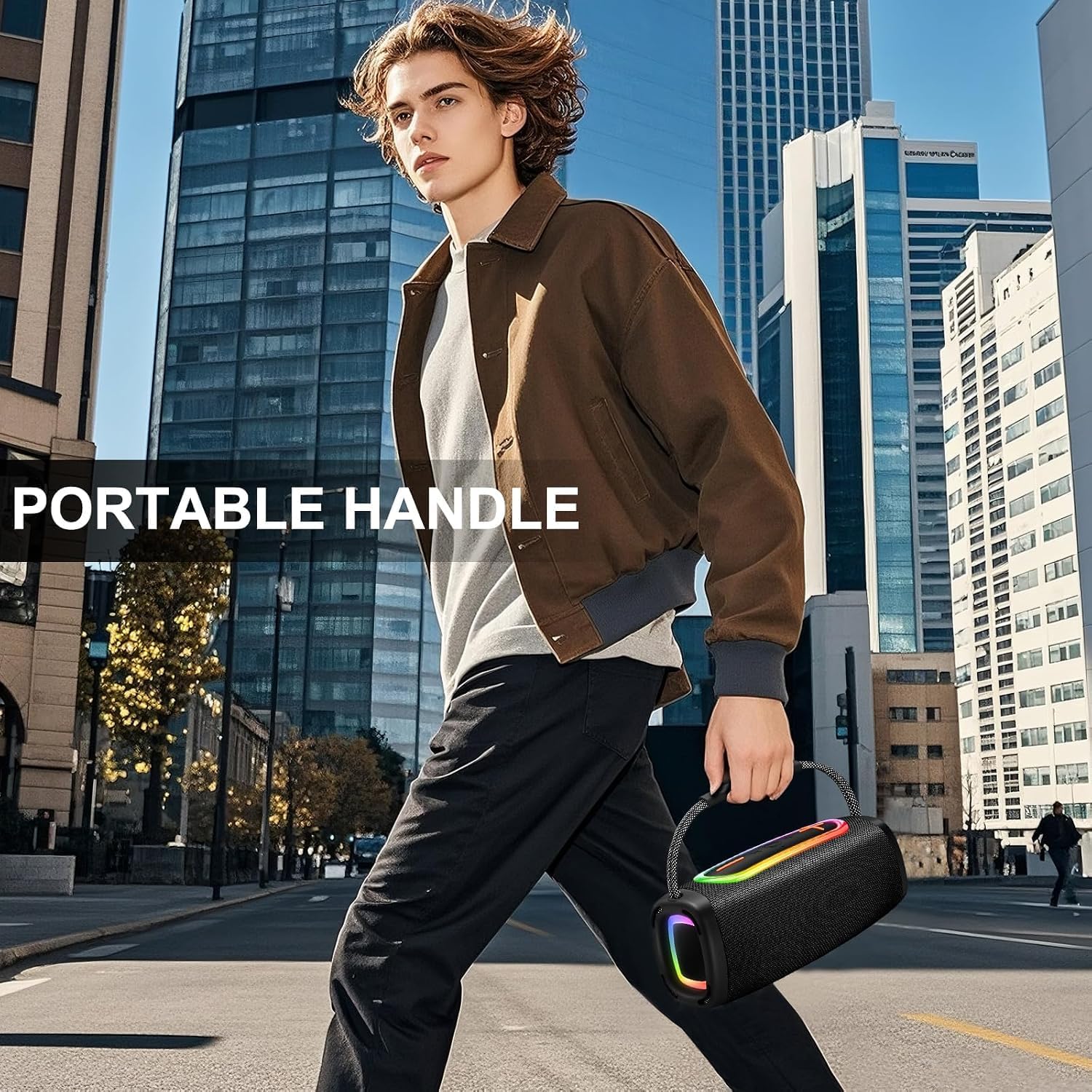 PARLANTE BLUETOOTH DONERTON 2026 OUTDOOR 75W IPX7 6000MAH MULTICOLOR - 5