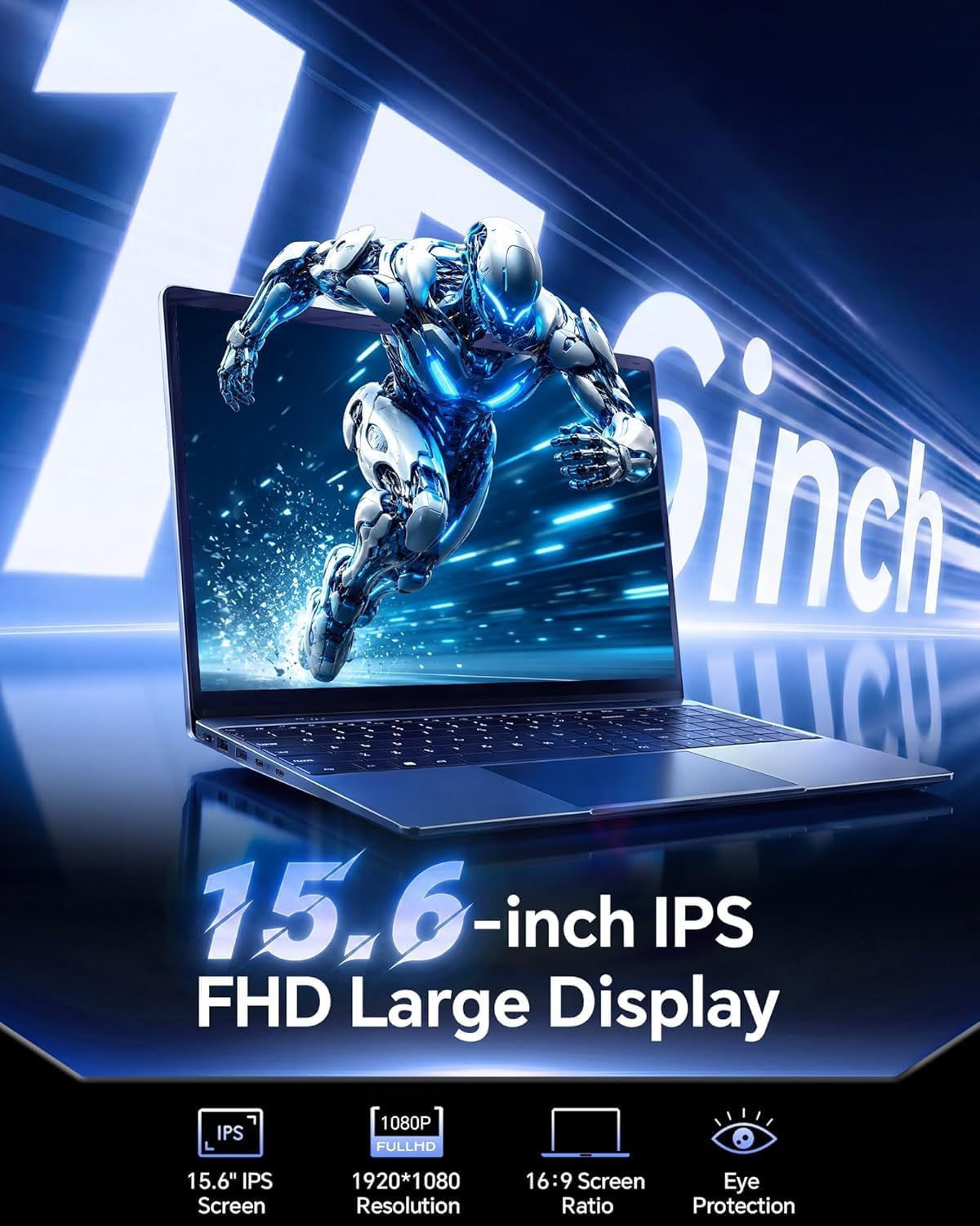 LAPTOP 15.6'' AKCHART AI CON OFFICE 365, 12GB RAM 256GB SSD - 3