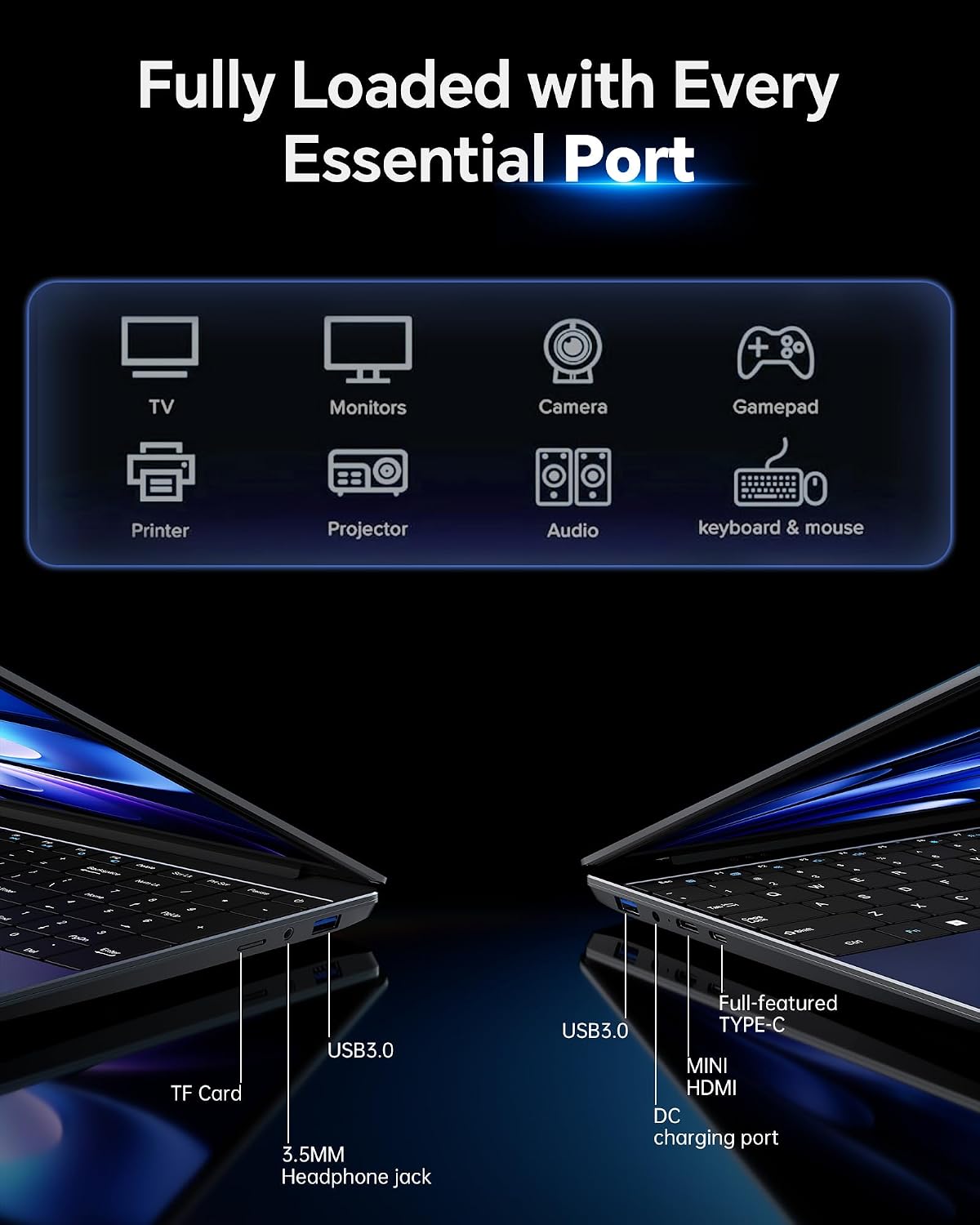 LAPTOP 15.6'' AKCHART AI CON OFFICE 365, 12GB RAM 256GB SSD - 5