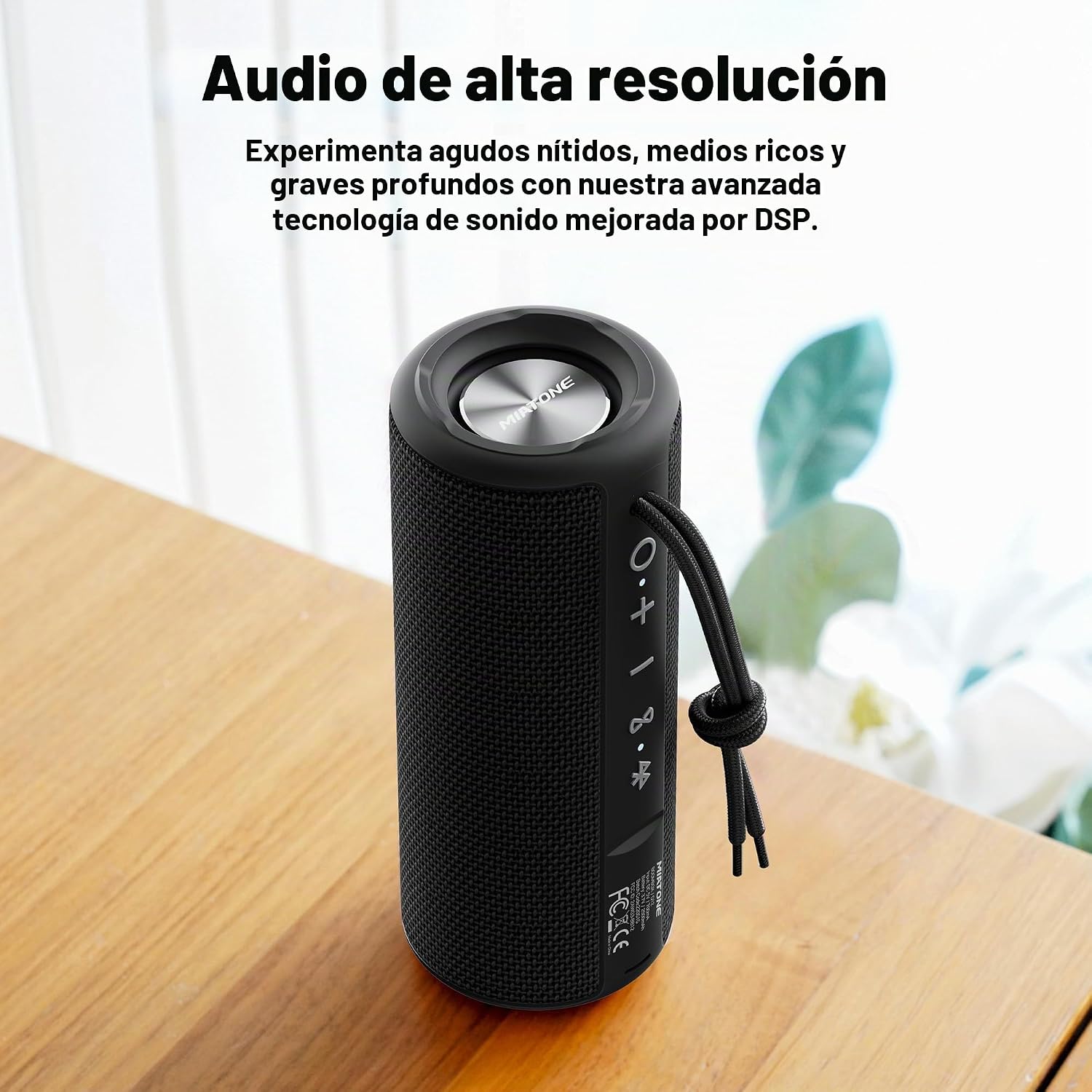 PARLANTE PORTÁTIL MIATONE BOOMBOX OUTDOOR BLUETOOTH IMPERMEABLE NEGRO - 3