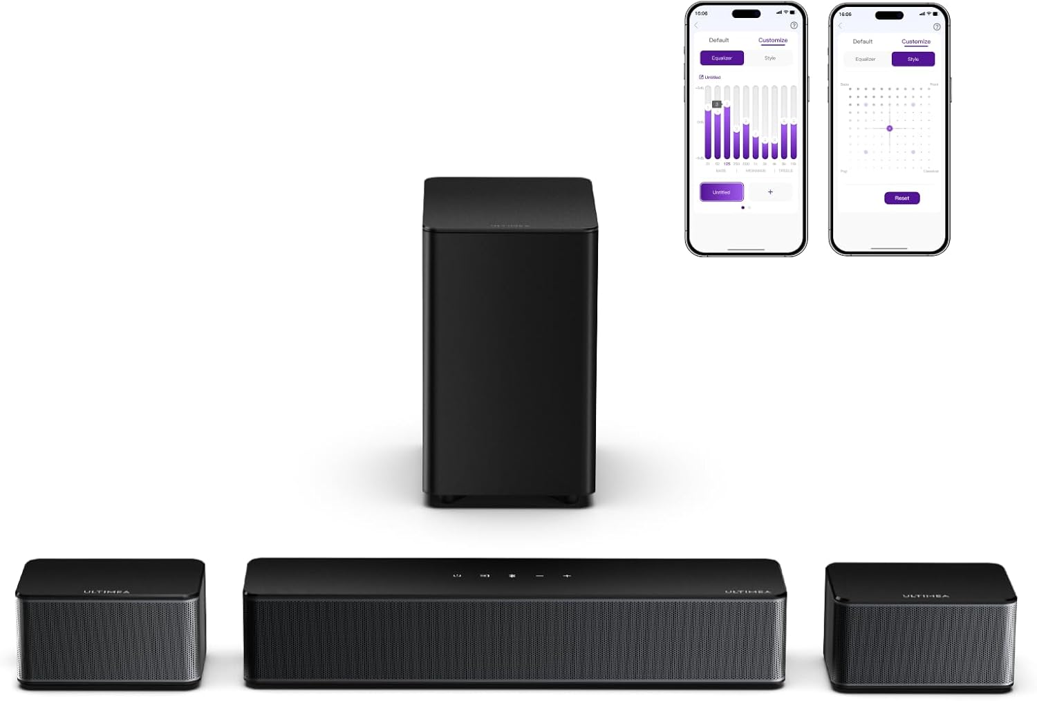 BARRA DE SONIDO ULTIMEA 5.1 CON SUBWOOFER Y SONIDO SURROUND VIRTUAL - 1