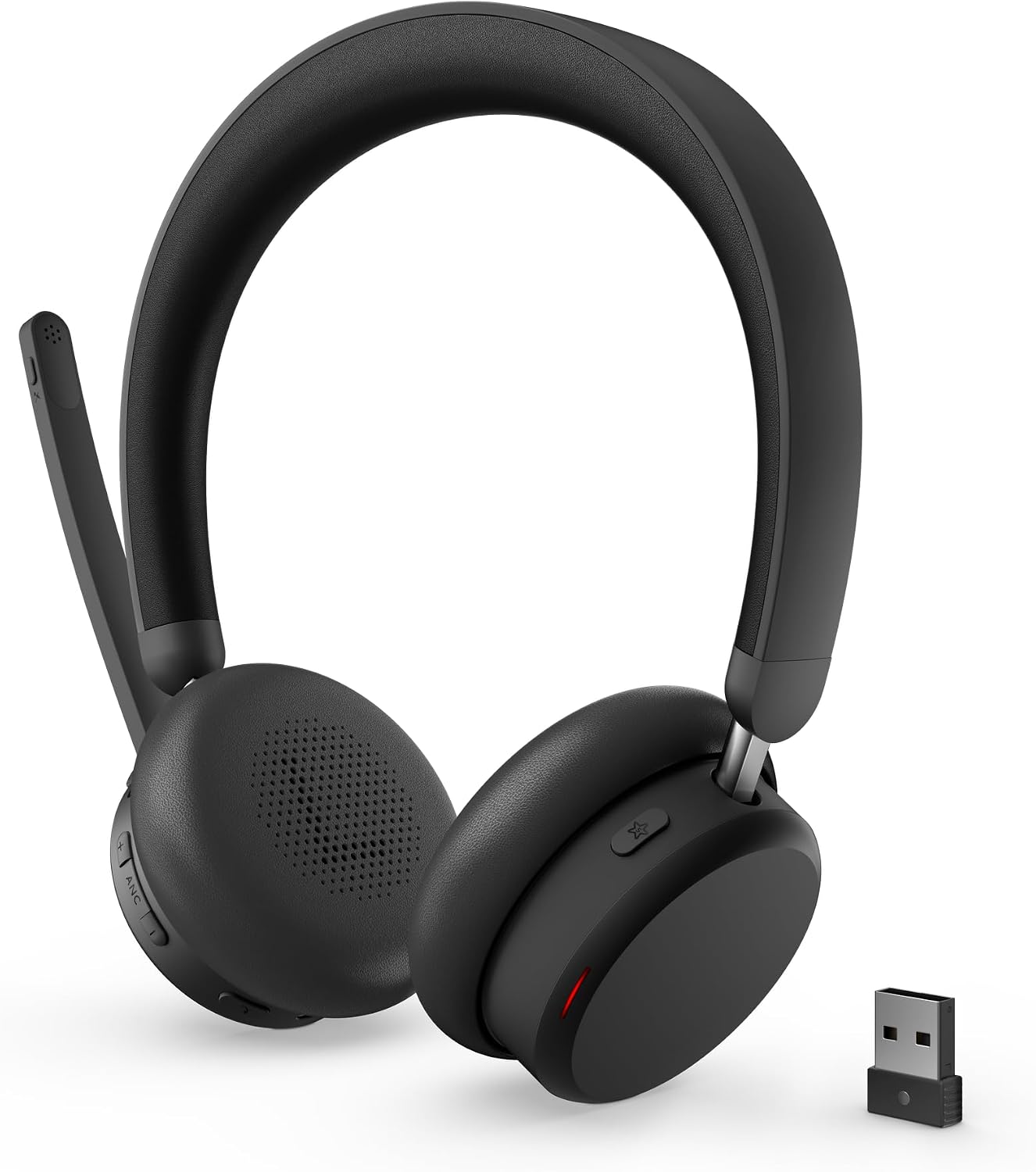 HEADSET INALÁMBRICO LENOVO DUAL MODE ANC 6550 CON RECEPTOR USB-A Y CANCELACIÓN ACTIVA DE RUIDO - 1