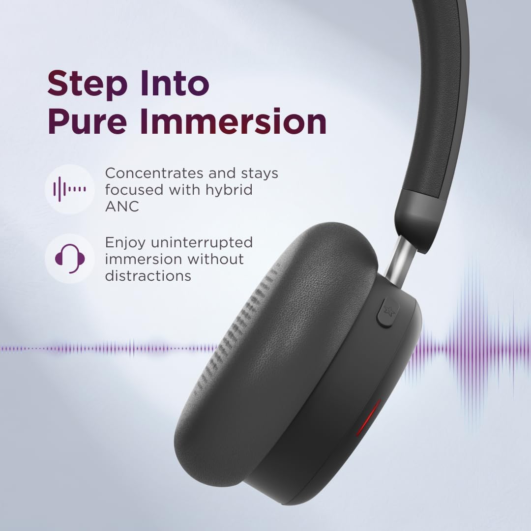 HEADSET INALÁMBRICO LENOVO DUAL MODE ANC 6550 CON RECEPTOR USB-A Y CANCELACIÓN ACTIVA DE RUIDO - 4
