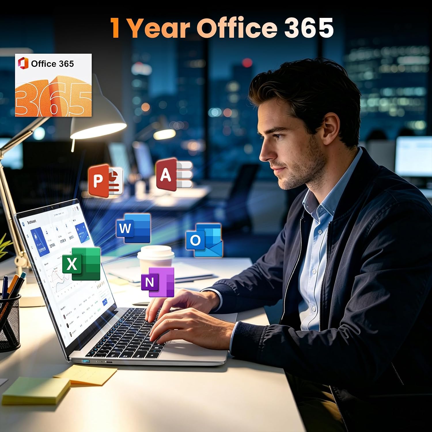 LAPTOP DRKAKO 15.6' FHD IPS CON OFFICE 365 Y ASISTENTE AI - 2