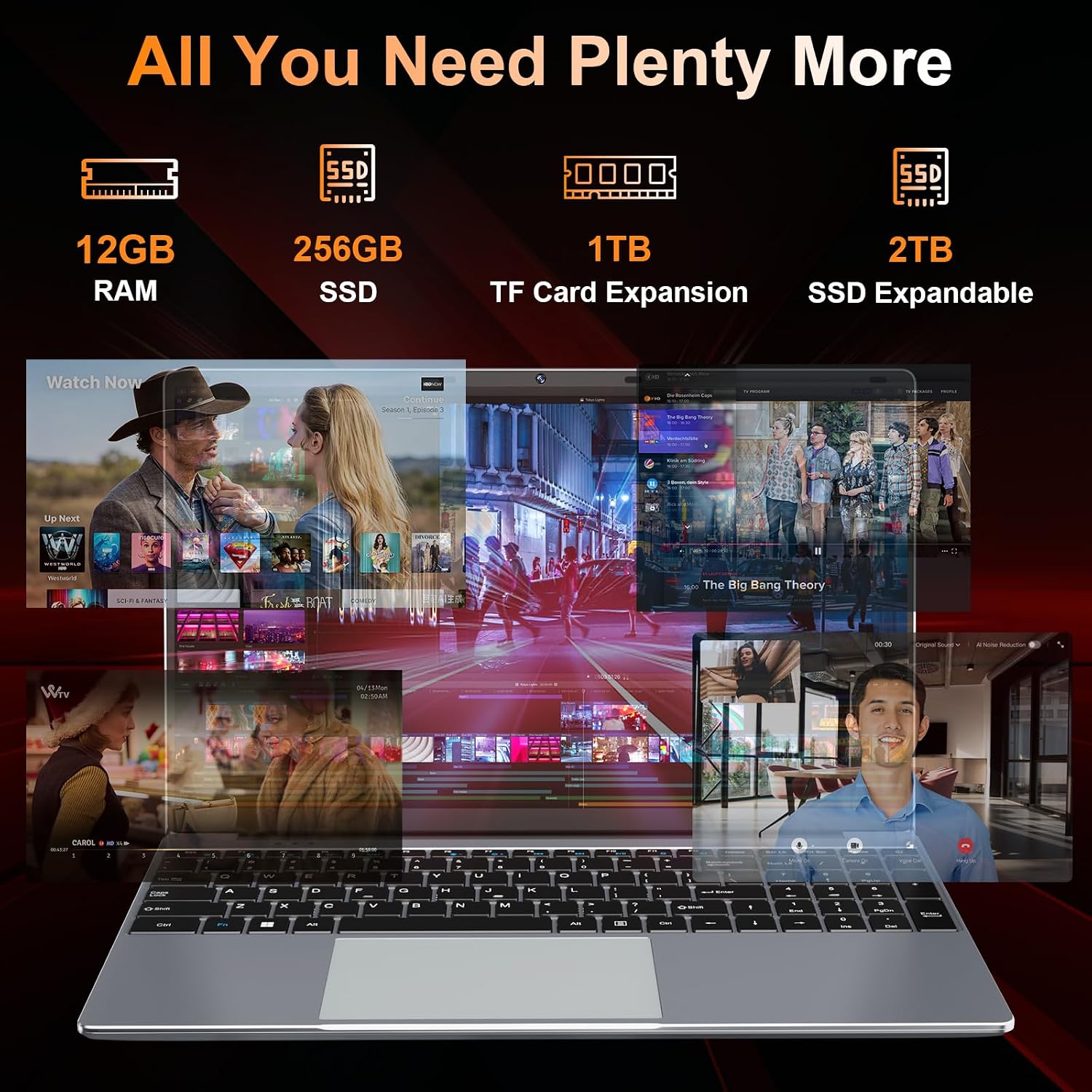 LAPTOP DRKAKO 15.6' FHD IPS CON OFFICE 365 Y ASISTENTE AI - 4