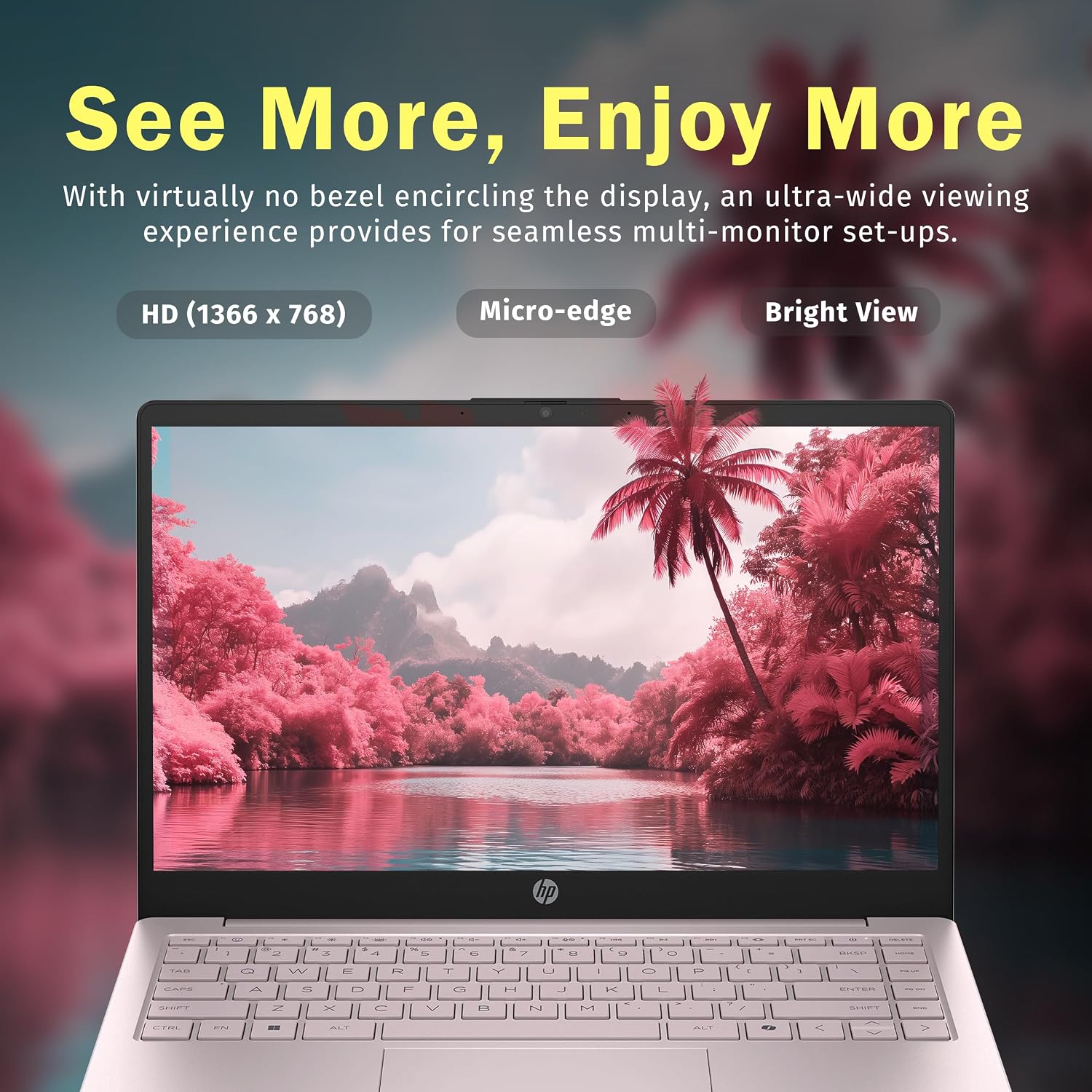LAPTOP HP STREAM 14' HD INTEL N150 4GB RAM 128GB UFS ROSA RENOVADA - 3