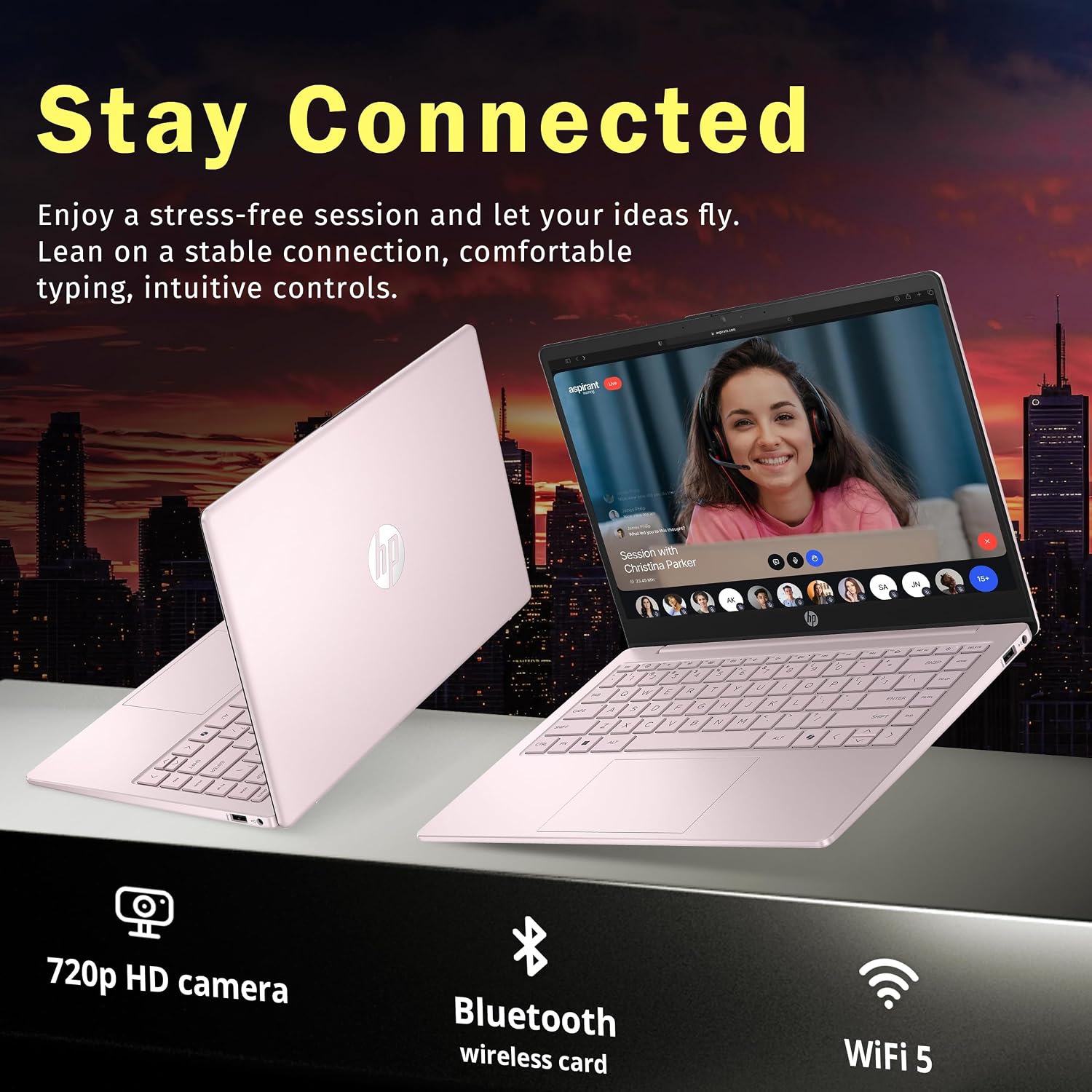 LAPTOP HP STREAM 14' HD INTEL N150 4GB RAM 128GB UFS ROSA RENOVADA - 4