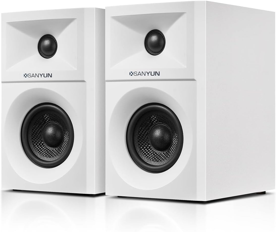 PARLANTES DE COMPUTADORA SANYUN SW203 3' 60W BLANCO - 1