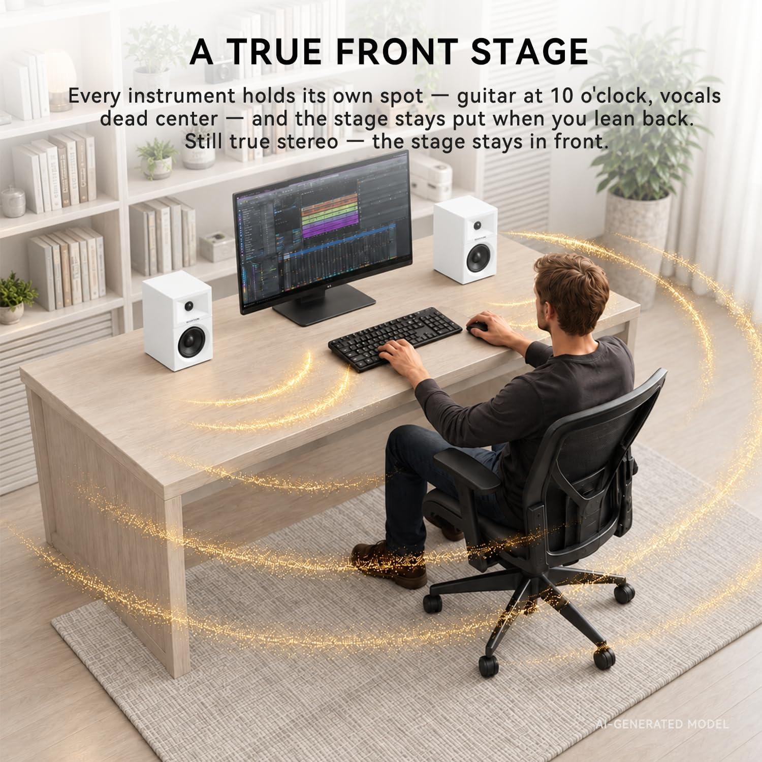 PARLANTES DE COMPUTADORA SANYUN SW203 3' 60W BLANCO - 4