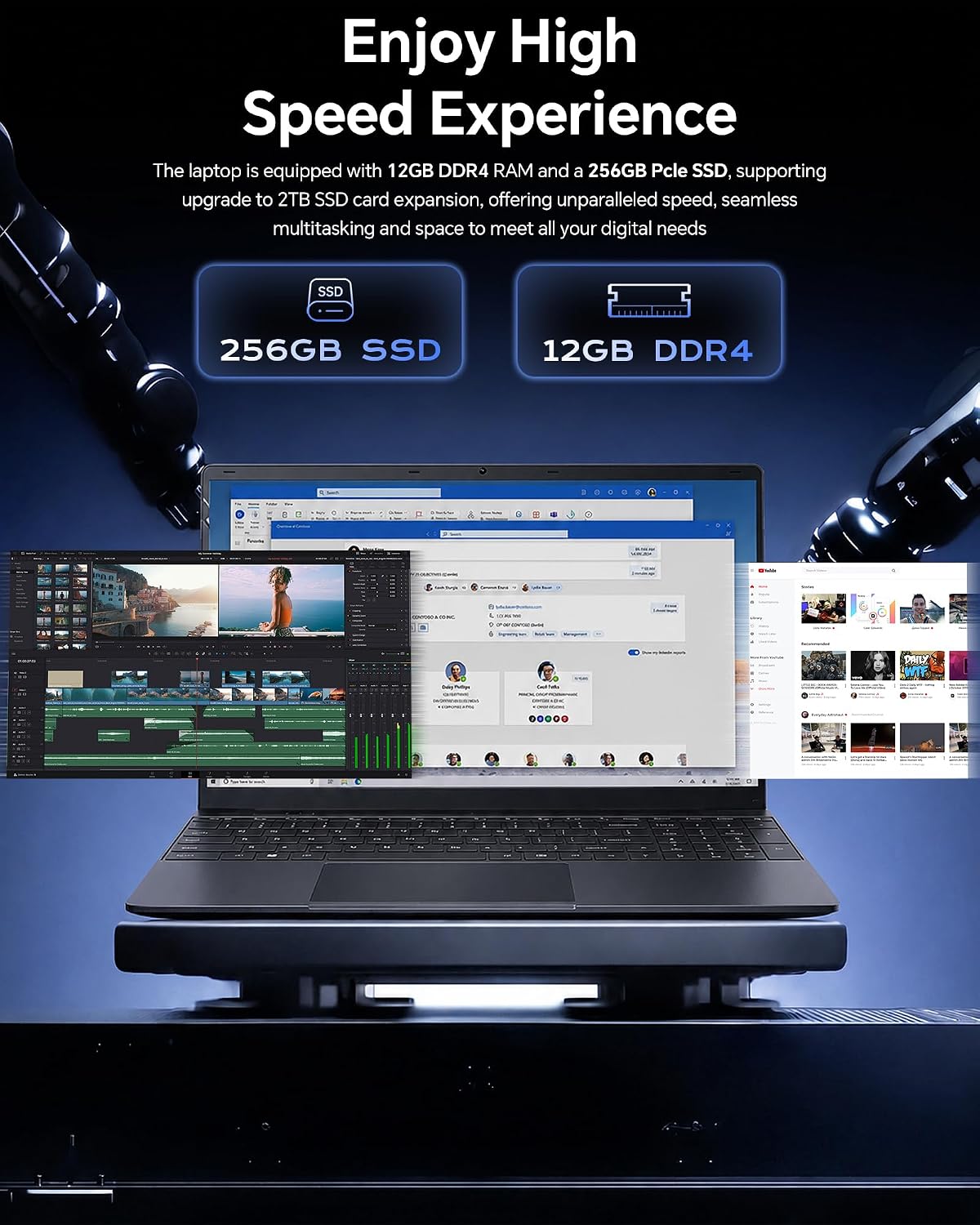 LAPTOP 15.6'' AKCHART STEEL GRAY 12GB RAM 256GB SSD WINDOWS 11 - 4