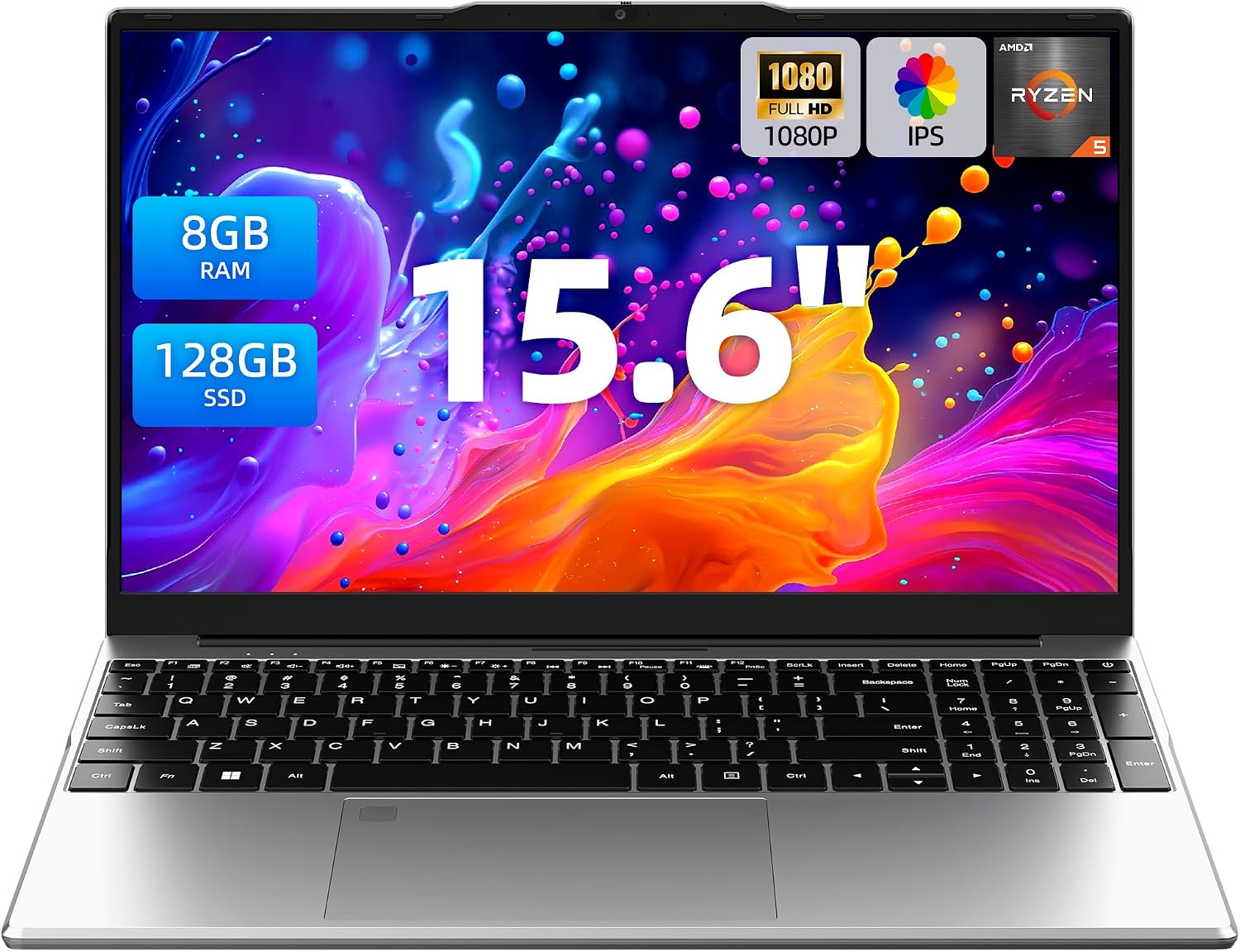 LAPTOP AURANT 15.6 PULGADAS AMD RYZEN 5 8GB RAM 128GB SSD WINDOWS 11 HOME - 1