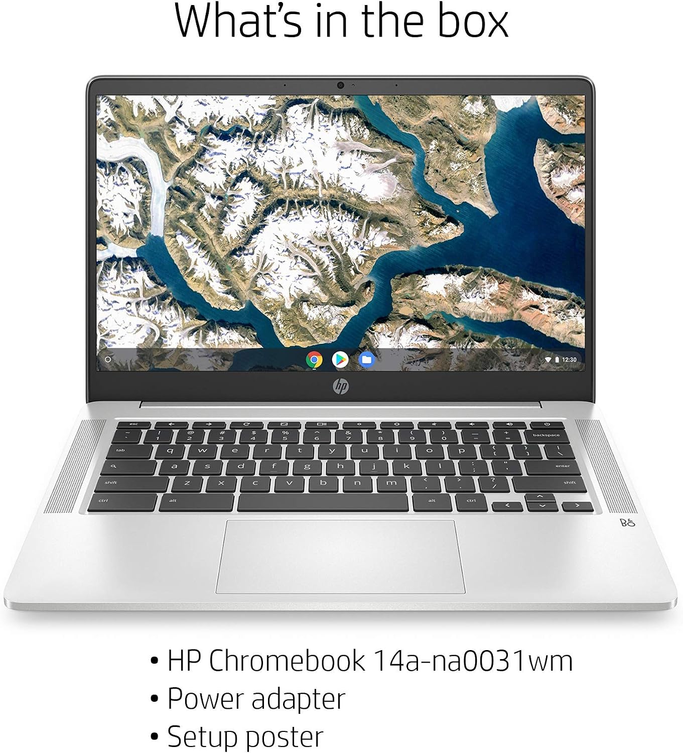 LAPTOP HP 14 CHROMEBOOK 14 MINERAL SILVER 4GB RAM 64GB EMMC - 5