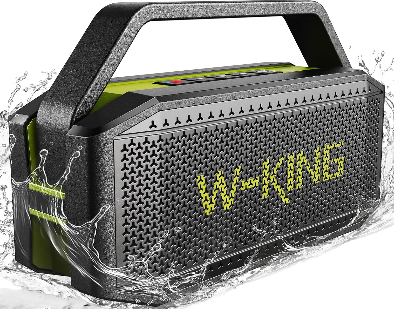 PARLANTE PORTÁTIL BLUETOOTH W-KING D9-1 100W IMPERMEABLE VERDE - 1