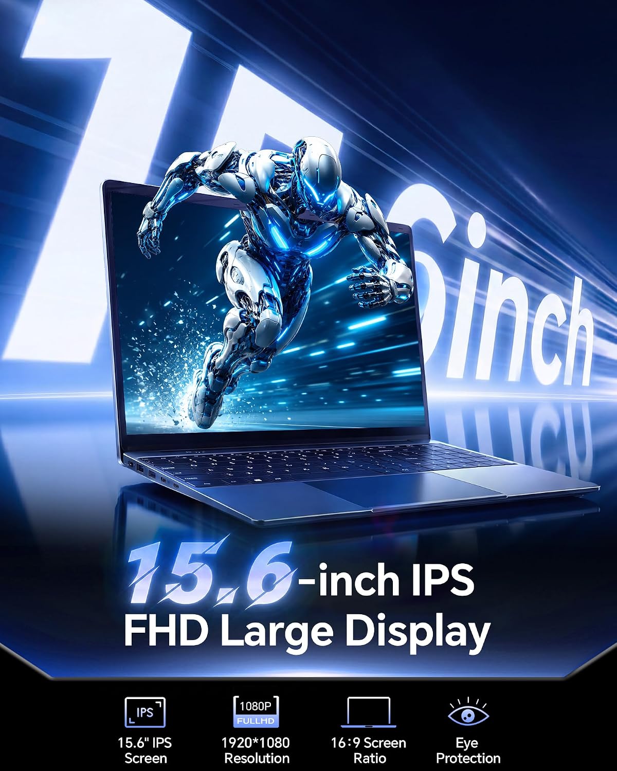 LAPTOP AKCHART 15.6 PULGADAS NEGRA 12GB RAM 256GB SSD - 3