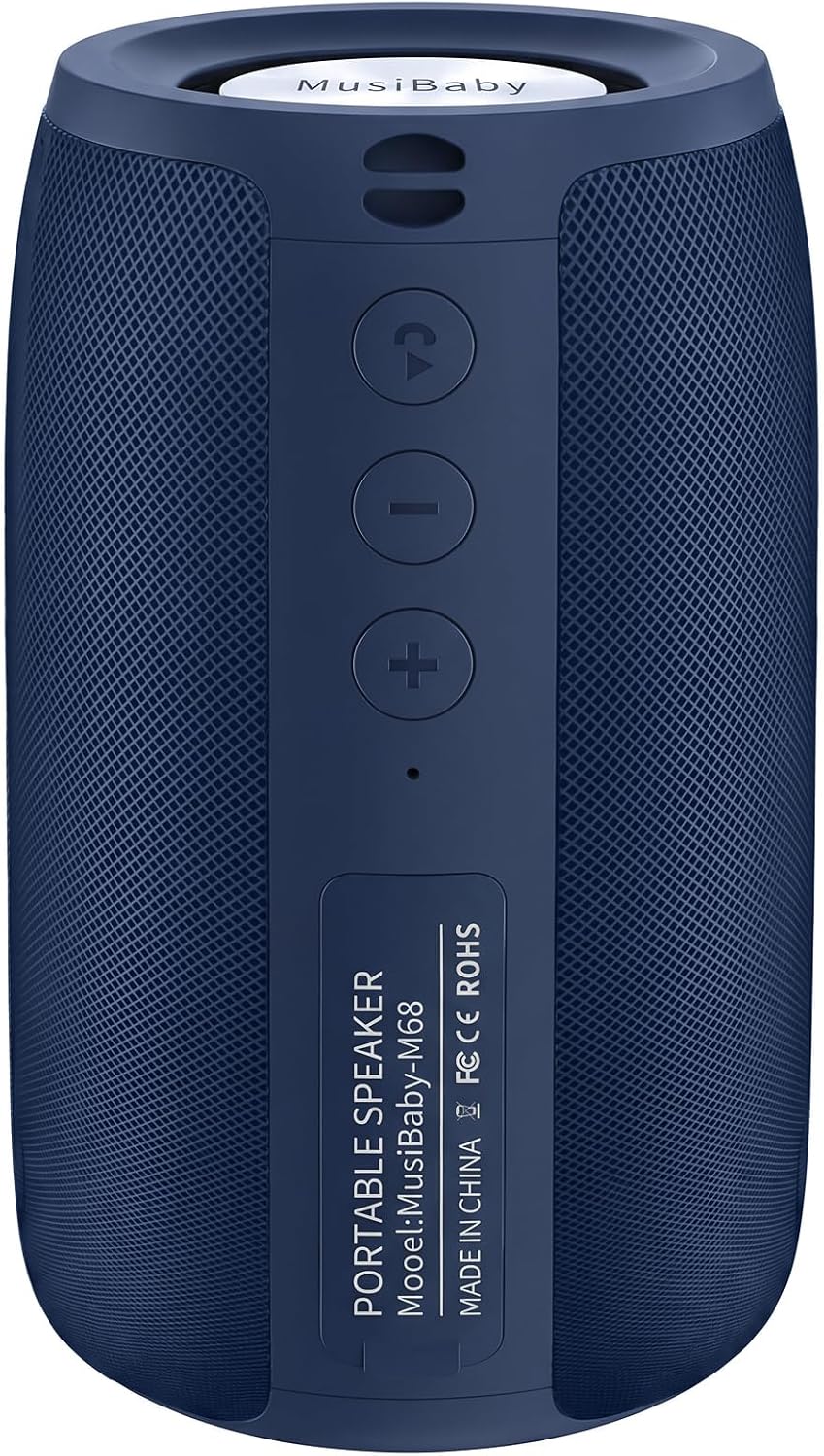 PARLANTE BLUETOOTH MUSIBABY M68 12W AZUL OSCURO - 1